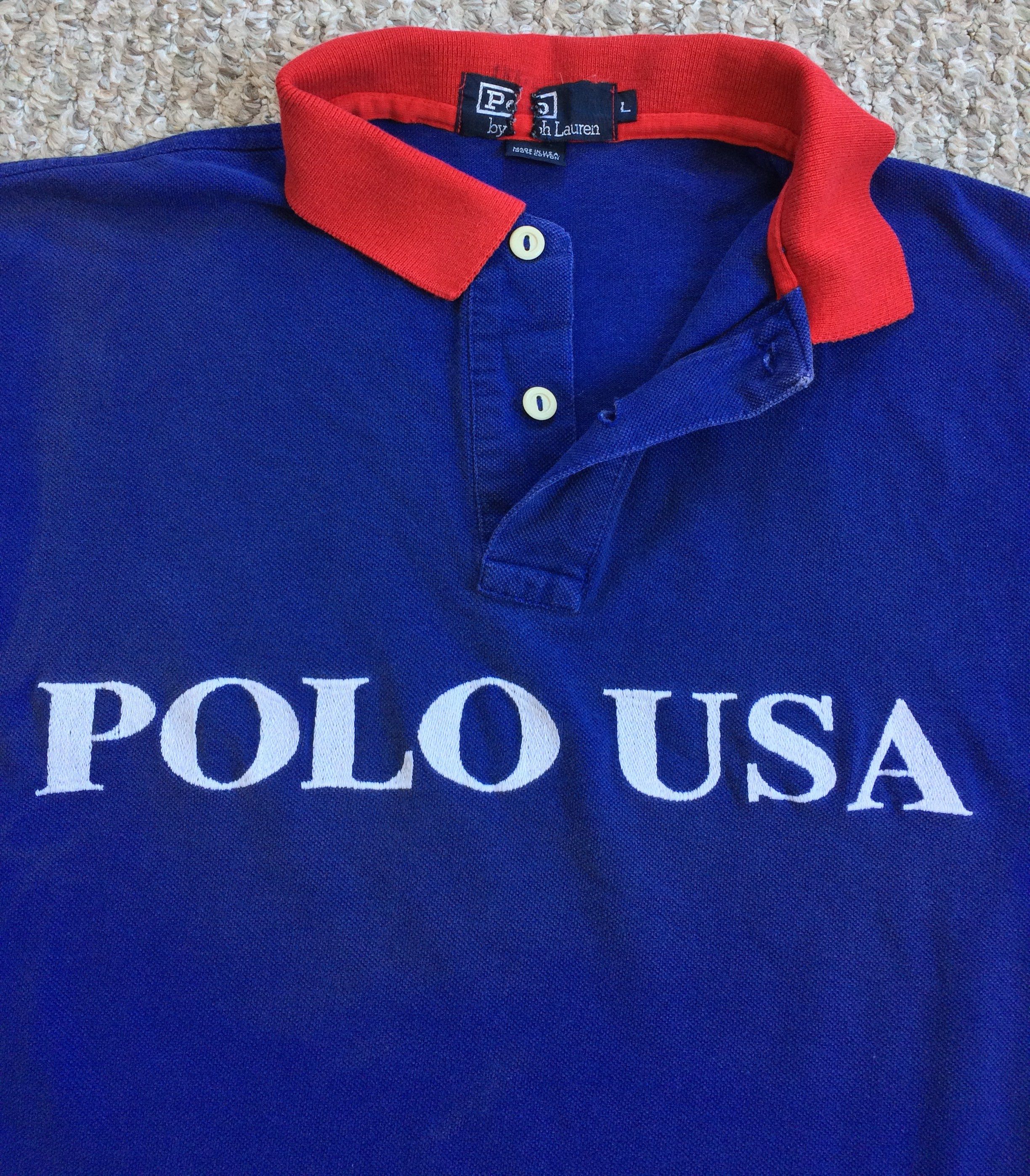 Polo Ralph Lauren Vintage 1987 Ralph Lauren POLO USA Cookie Shirt Size US M / EU 48-50 / 2 - 2 Thumbnail