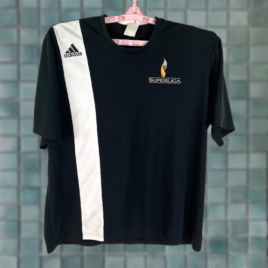 Adidas Adidas Shirt Adult XL Black North American Soccer League 2000s Mens Size US XL / EU 56 / 4 - 1 Thumbnail