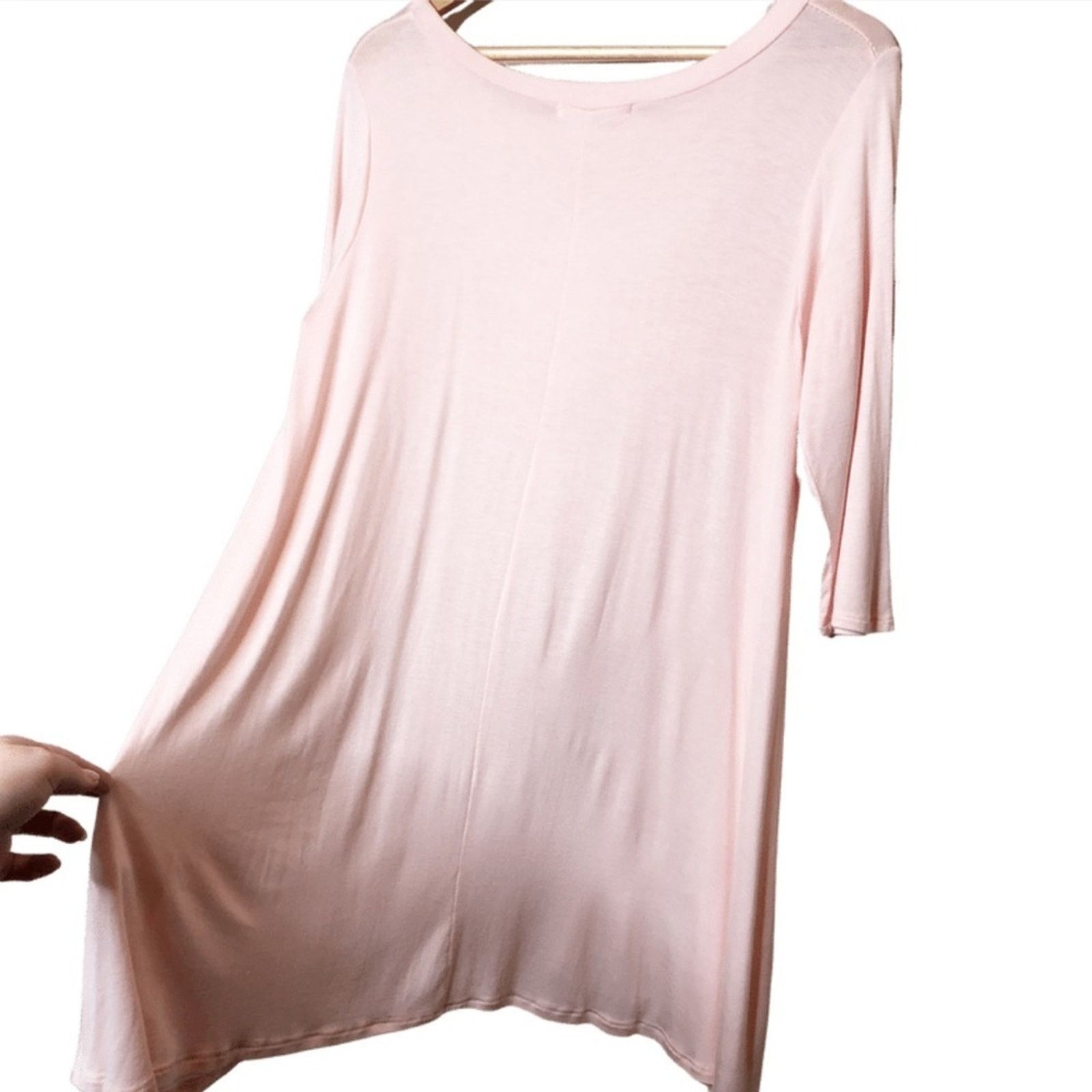 Other Love In 3/4 Sleeve Light Powder Pink Oversized Blouse Size M / US 6-8 / IT 42-44 - 8 Thumbnail