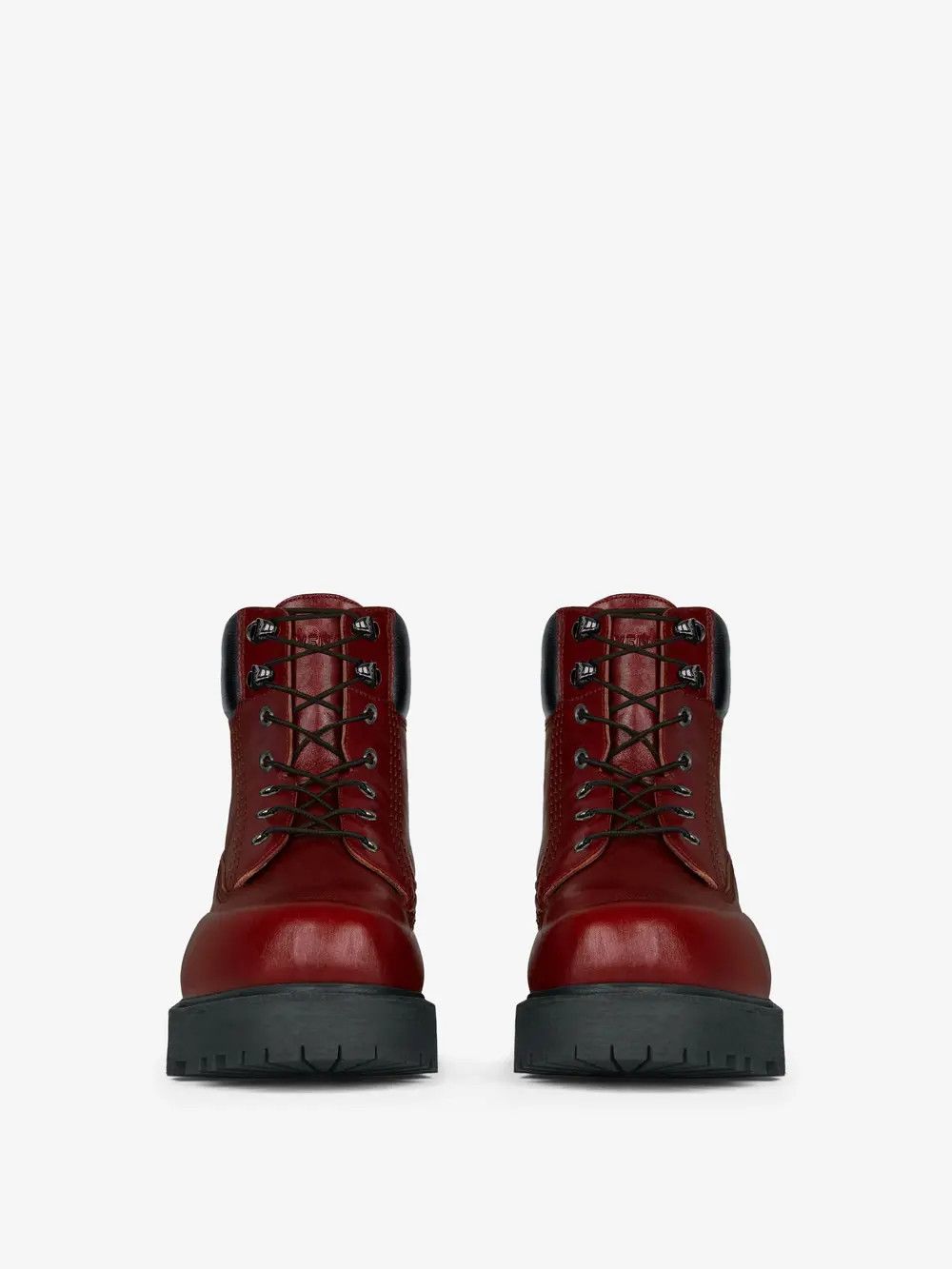 Givenchy o1w1db10325 Up Boots in Burgundy Size US 12.5 / EU 45-46 - 2 Thumbnail