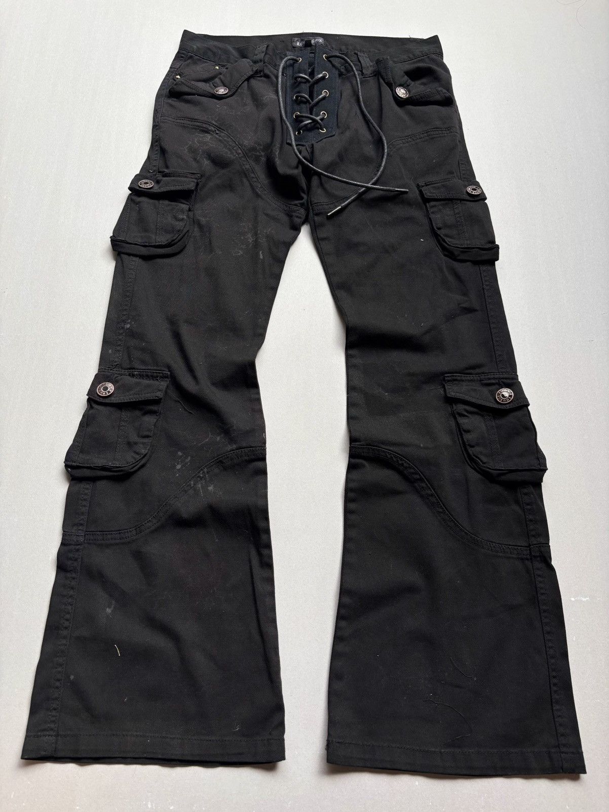 LOWBOX lace up flare cargo pants Size US 30 / EU 46 - 1 Thumbnail