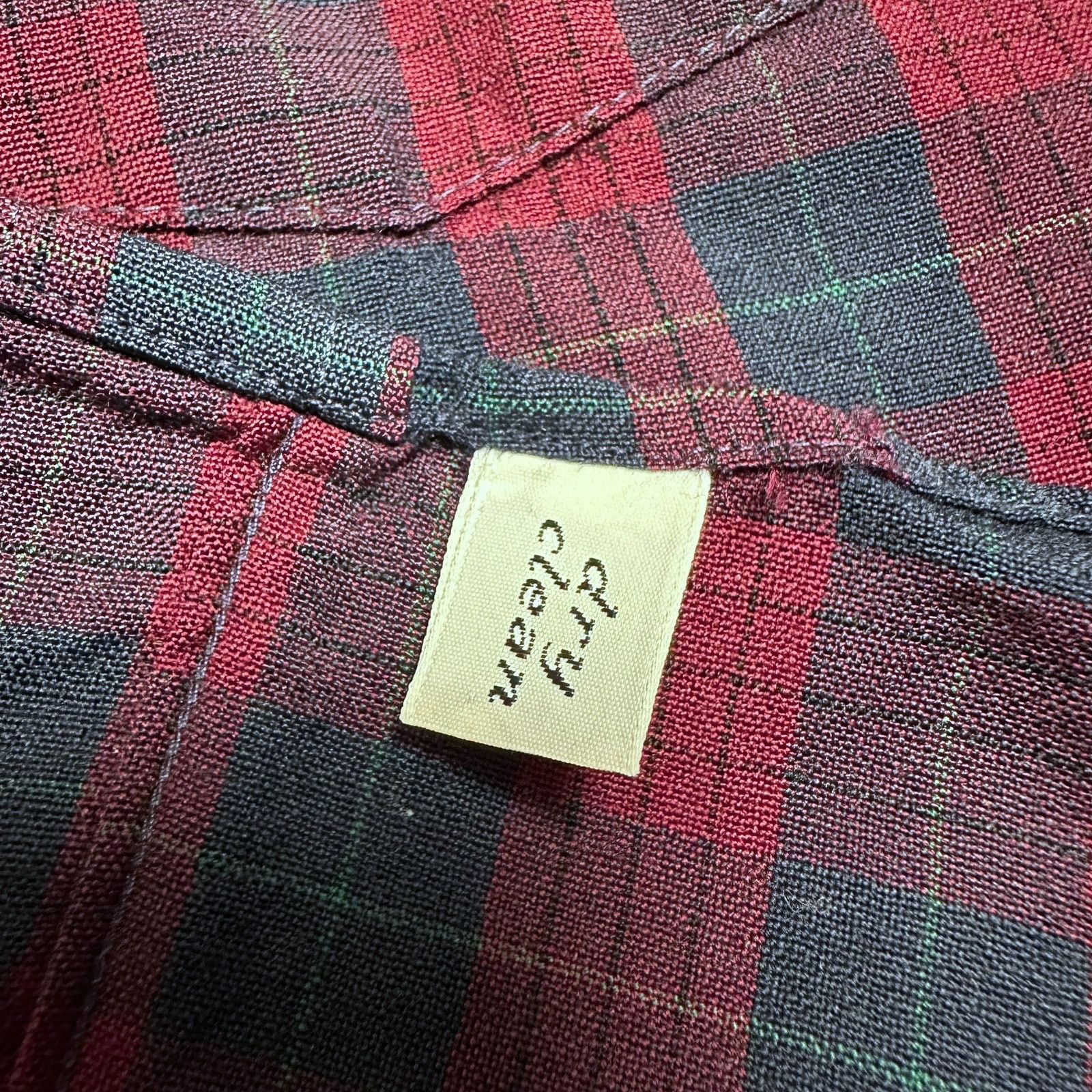 Pendleton × Vintage Vintage Sir Pendleton Red Navy Blue Plaid Wool Flannel Shirt Size US L / EU 52-54 / 3 - 7 Thumbnail