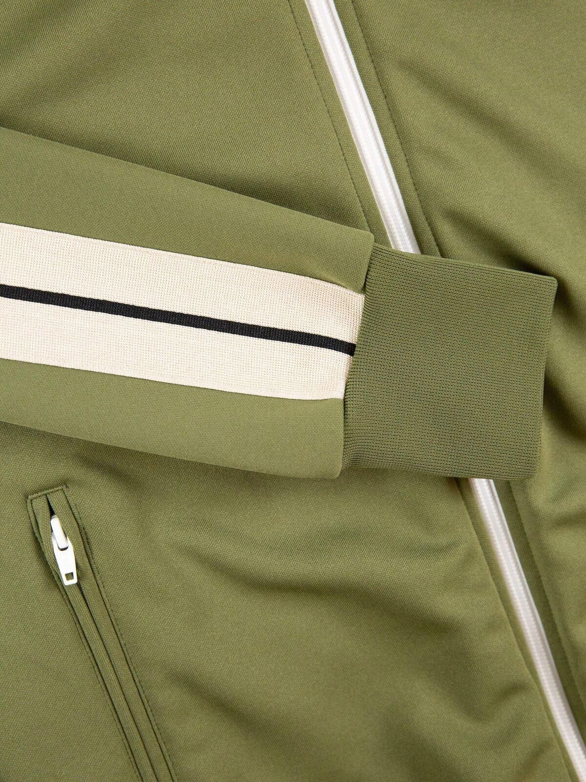 Palm Angels Palm Angels Mens Military White Track Jacket Small Green Size US S / EU 44-46 / 1 - 5 Thumbnail