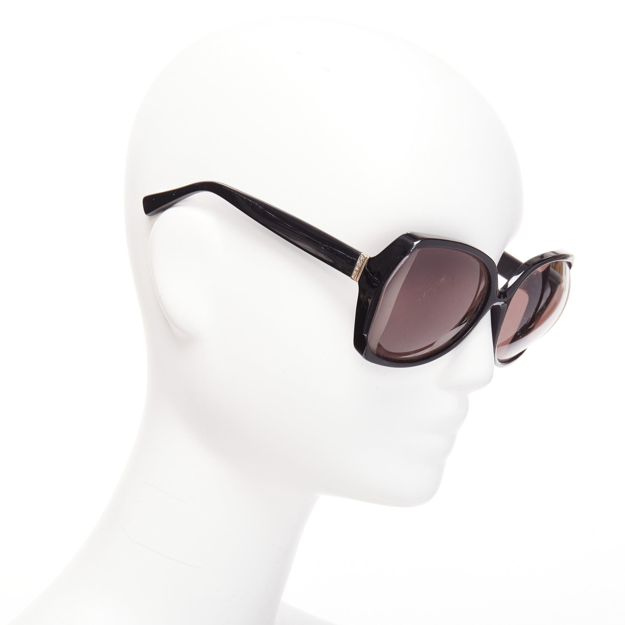 Saint Laurent Paris YVES SAINT LAURENT YSL6328S black flared out lens logo side square sunglasses Size ONE SIZE - 1 Thumbnail