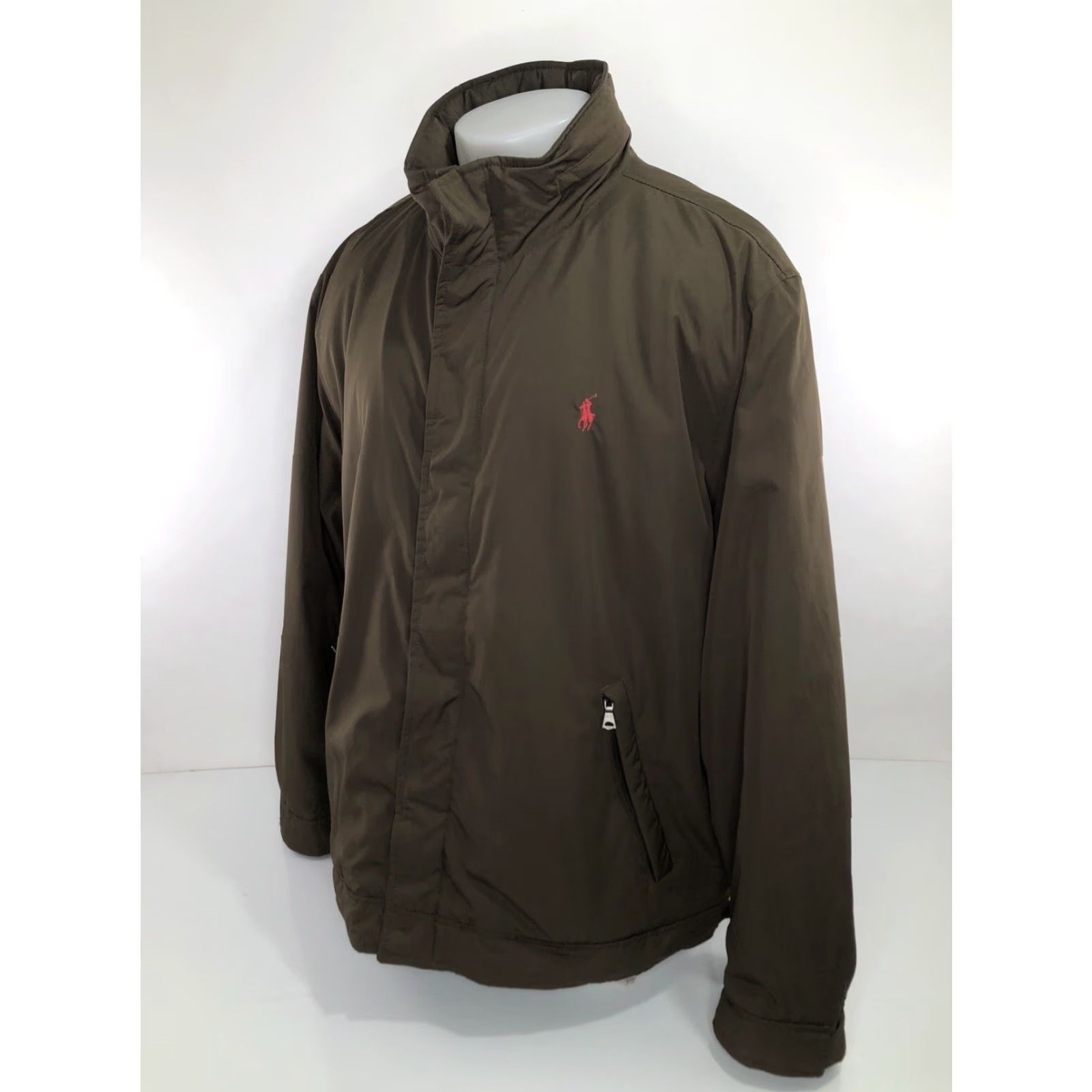 Ralph Lauren Ralph Lauren Polo Jacket Hooded Fleece Lined Embroidered Pony Winter 2XL Brown Olive Men EXC Size US XXL / EU 58 / 5 - 2 Thumbnail