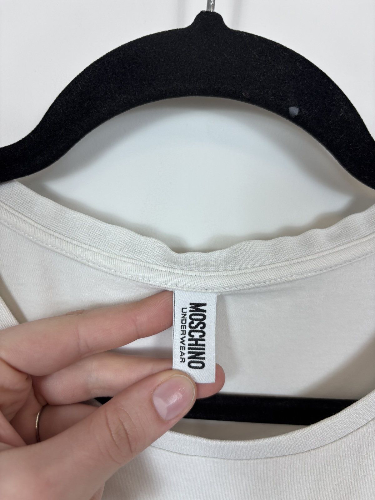 Moschino Moschino Underwear Women’s White Short Sleeve T-Shirt Tee Size XXL / US 16-18 / IT 52-54 - 12 Thumbnail