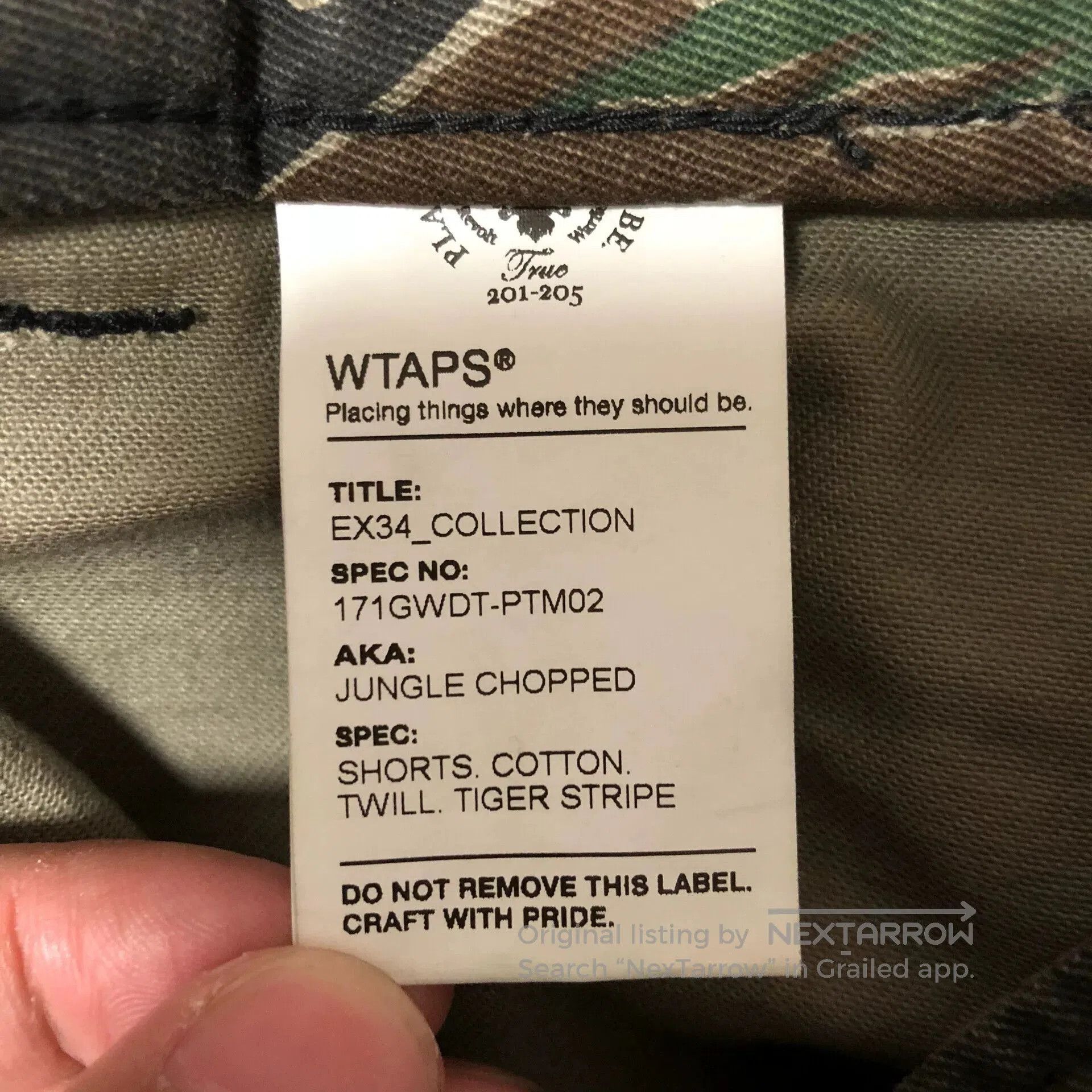 Wtaps Wtaps 17SS JUNGLE Tiger Stripe Shorts. Size US 32 / EU 48 - 6 Thumbnail