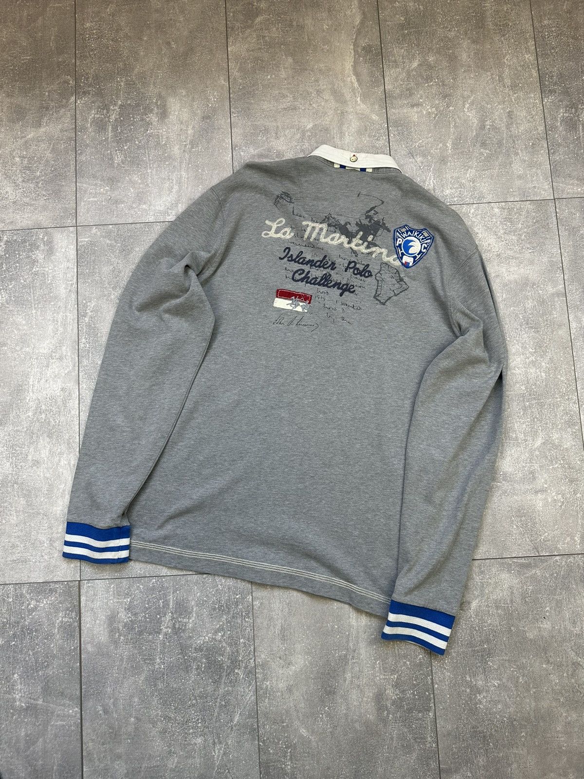 Vintage La Martina Luxury Rugby Long Sleeve Size US XL / EU 56 / 4 - 3 Thumbnail