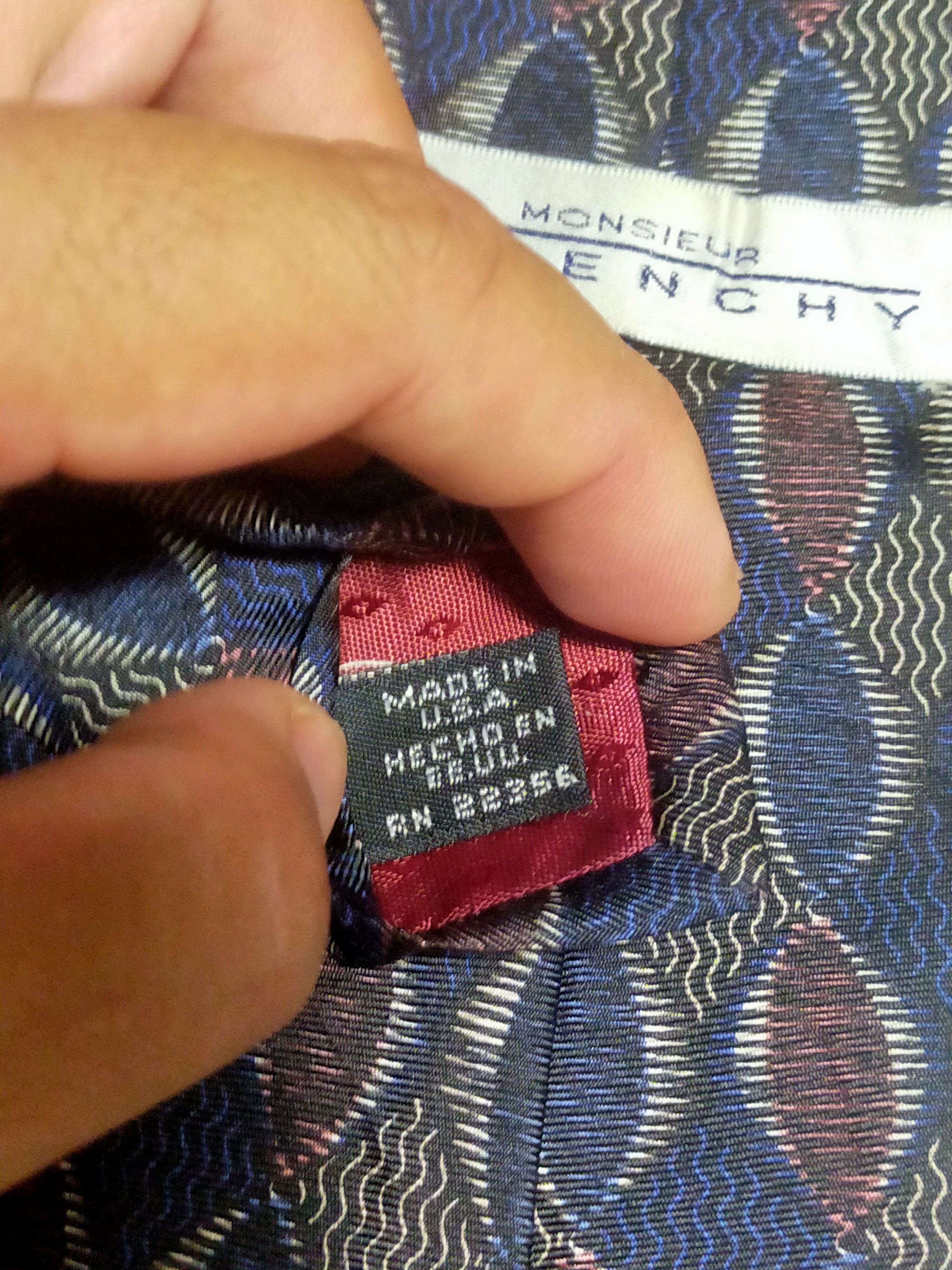 Givenchy × Vintage GIVENCHY VINTAGE SILK TIE Size ONE SIZE - 6 Thumbnail