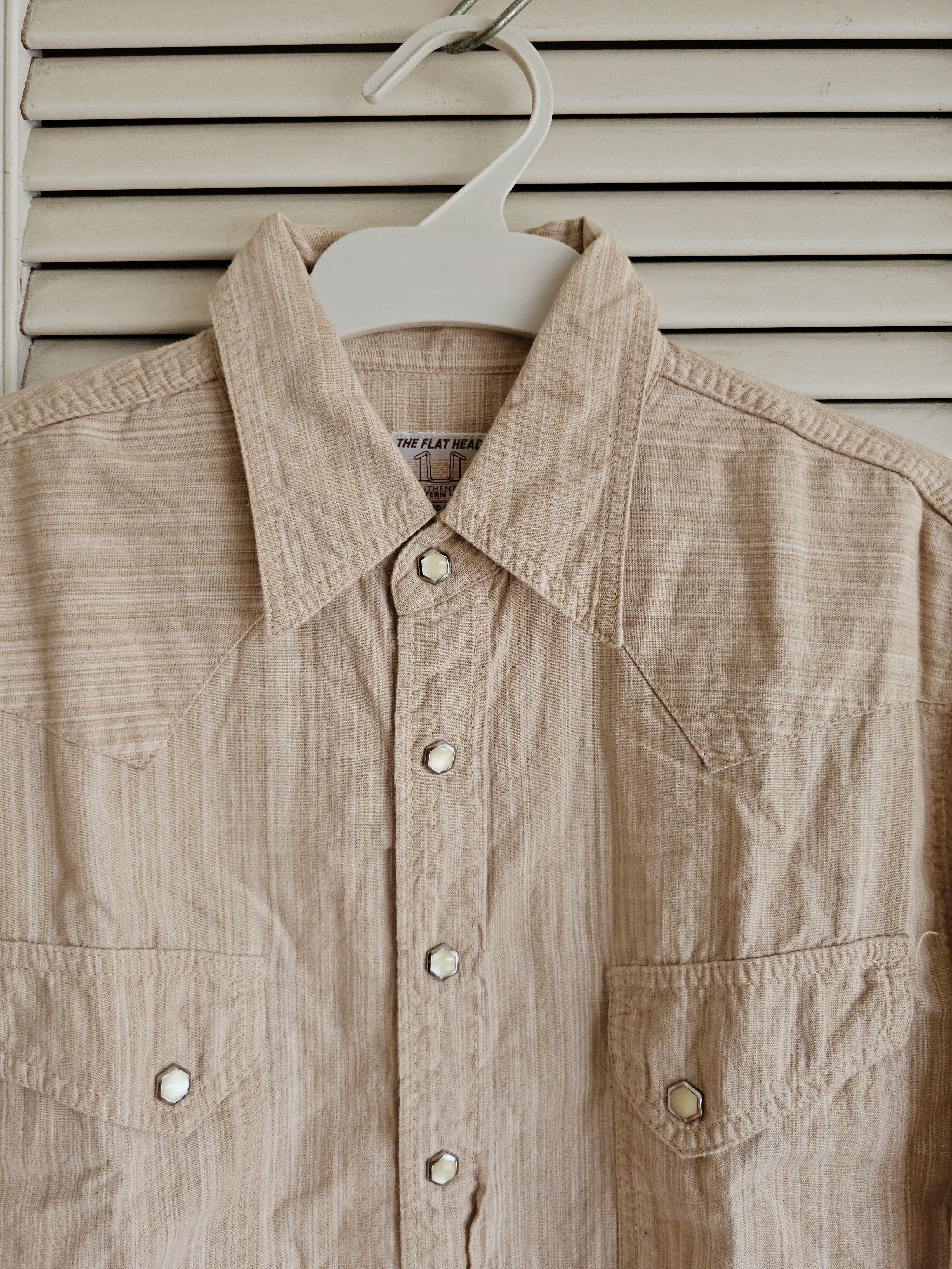 The Flat Head The Flat Head Long Sleeve Pearl Snap Brown Size US S / EU 44-46 / 1 - 3 Thumbnail