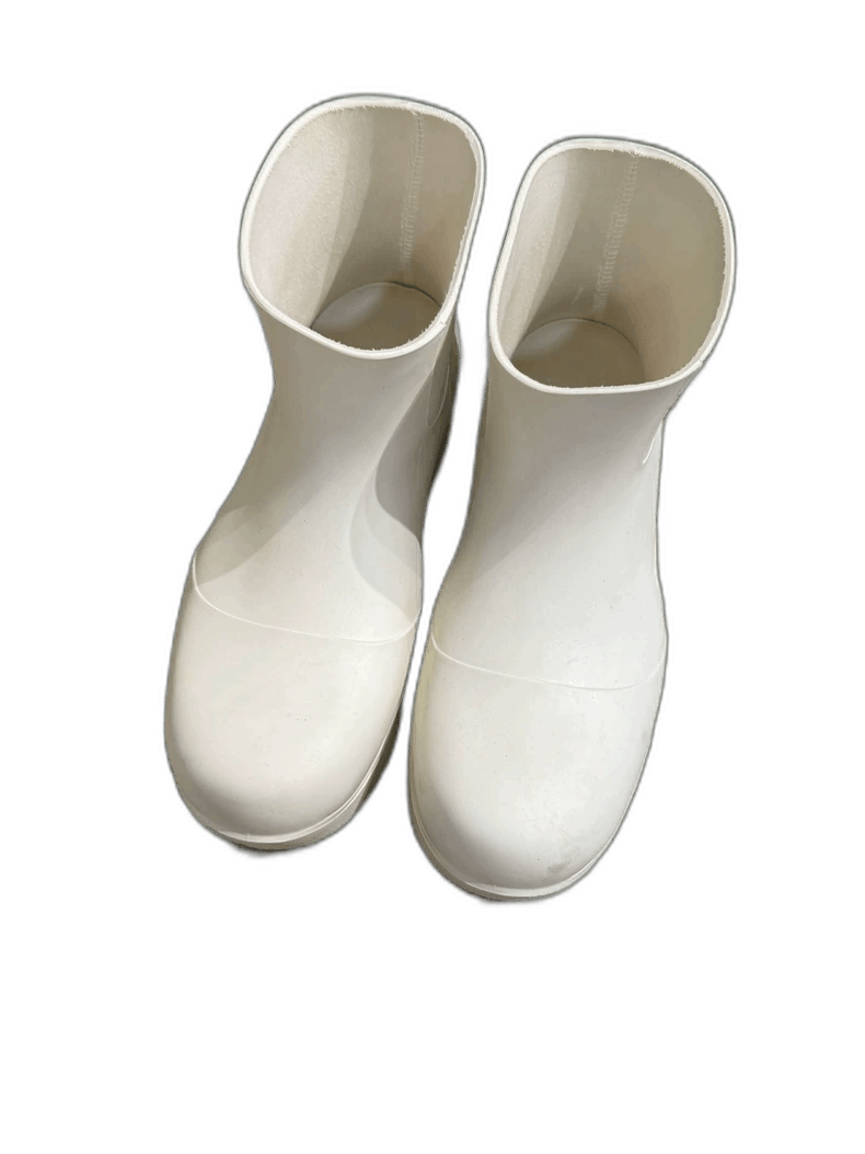 Bottega Veneta White Rain Boots Size 37