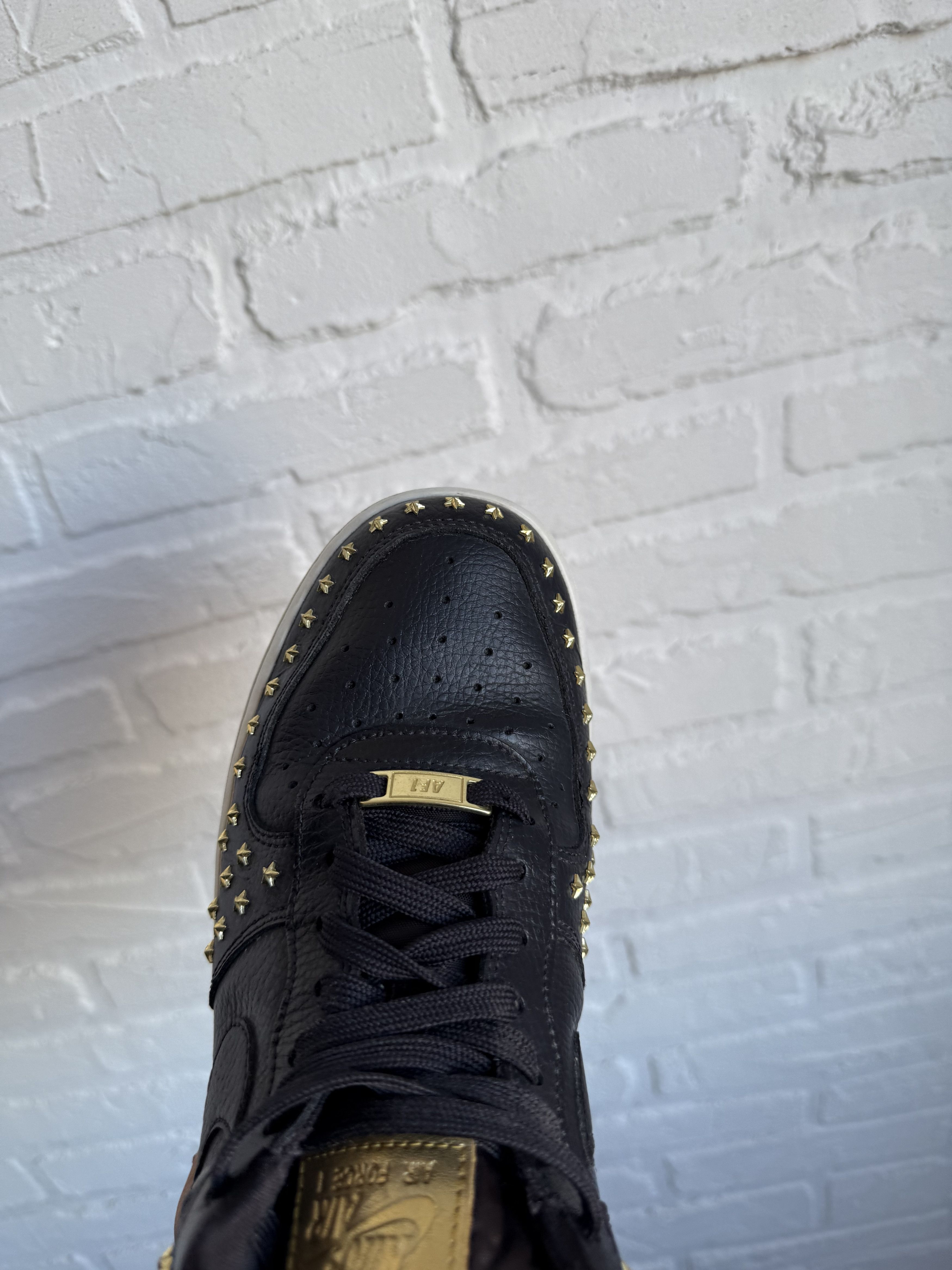 Nike NIKE Air Force 1 Low Star Studded Black sneakers Size US 8.5 / EU 41-42 - 16 Thumbnail