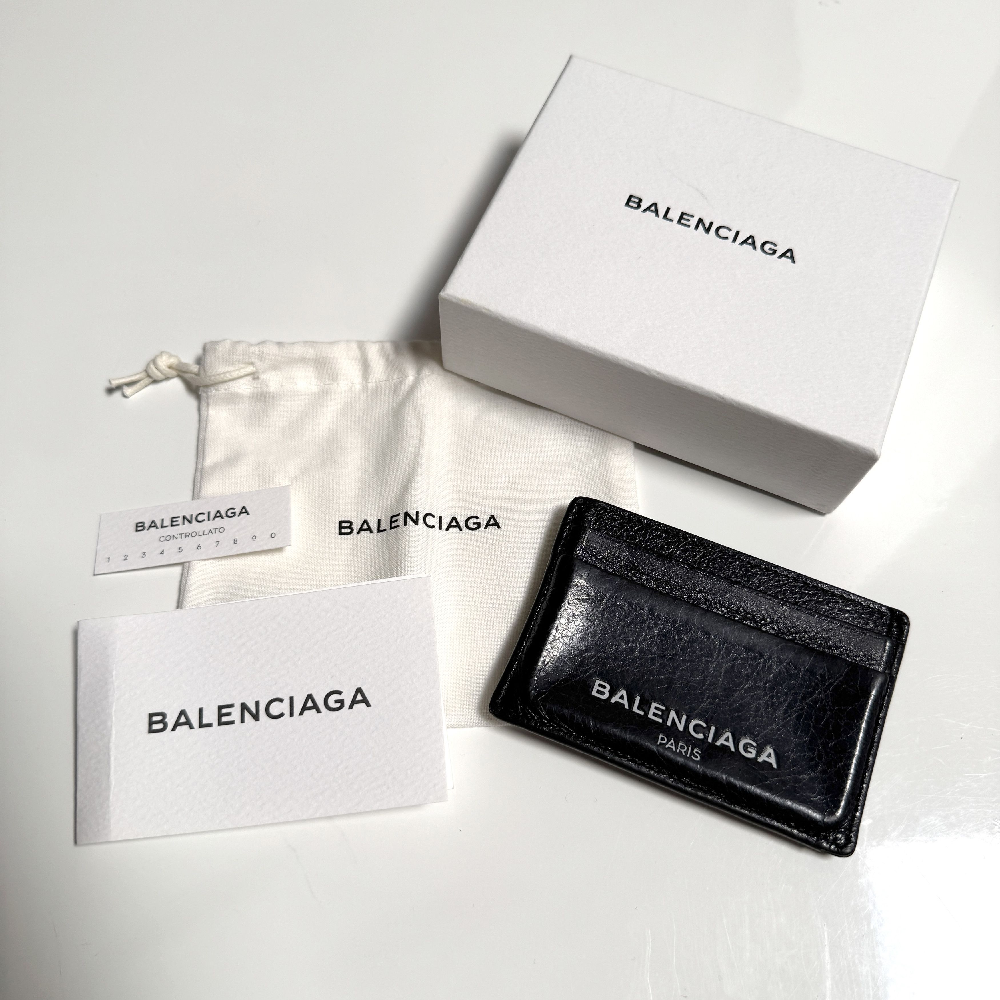 Balenciaga Leather Cash Card Holder Size ONE SIZE - 3 Thumbnail