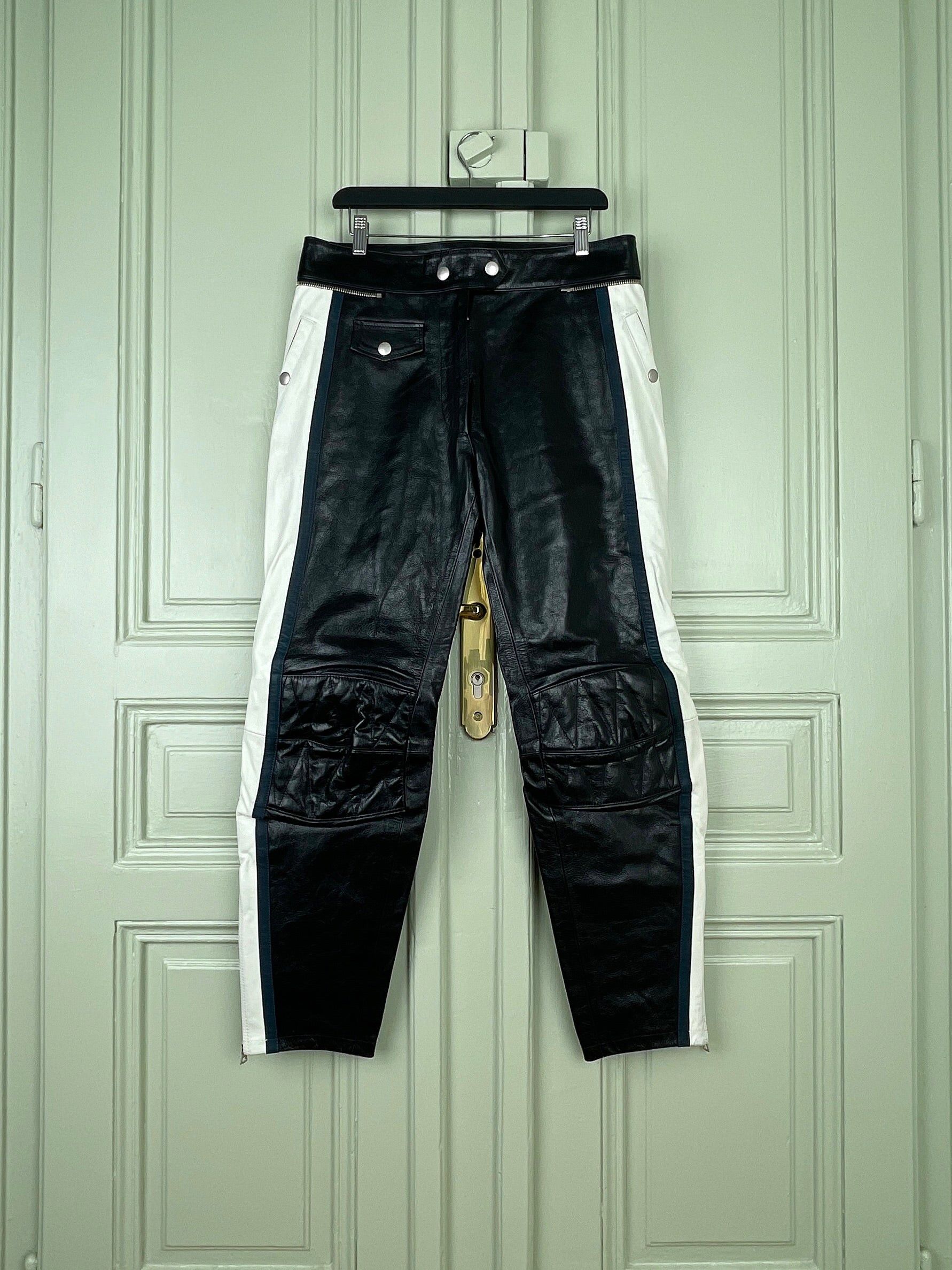 Dries Van Noten AW05 Leather Biker Pants Size US 32 / EU 48 - 1 Thumbnail