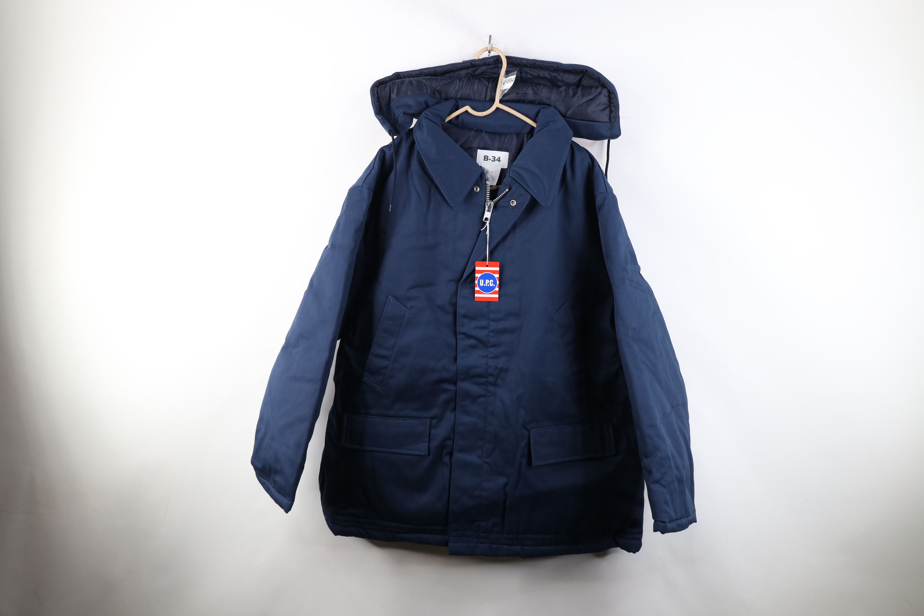 Vintage Deadstock Vintage 90s Military B34 Jacket Workwear Blue Size US XL / EU 56 / 4 - 1 Thumbnail