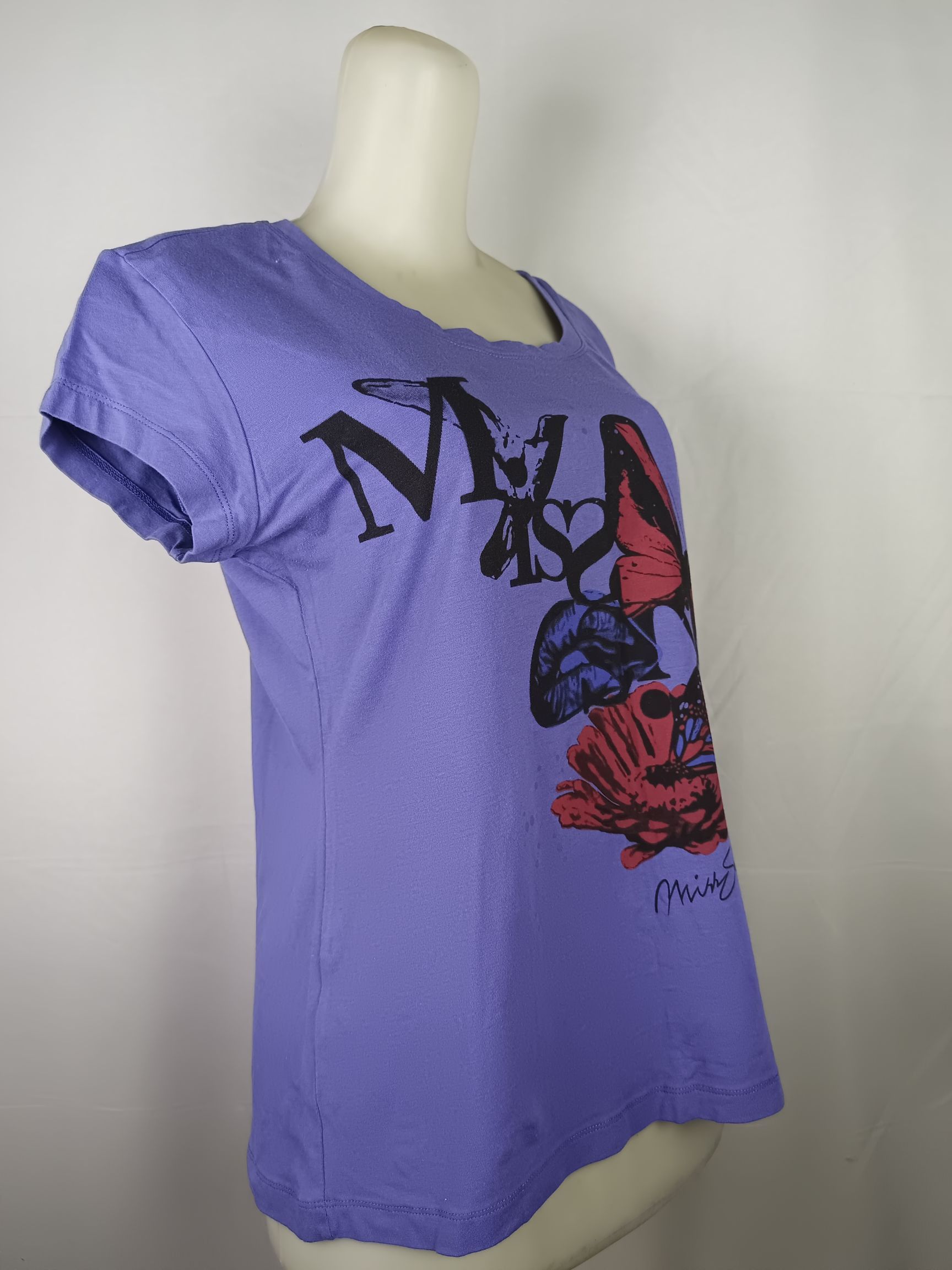 Miss Sixty Miss Sixty Collection Tee Short Sleeve Butterfly Print Size XXL / US 16-18 / IT 52-54 - 10 Thumbnail