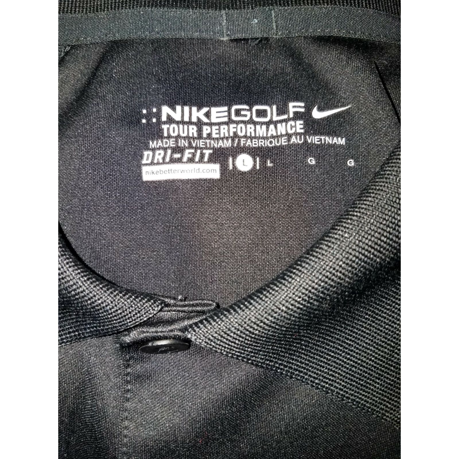 Nike Nike Golf Polo Shirt Men L Black Dri-Fit Performance Golf Apparel Size US L / EU 52-54 / 3 - 5 Thumbnail