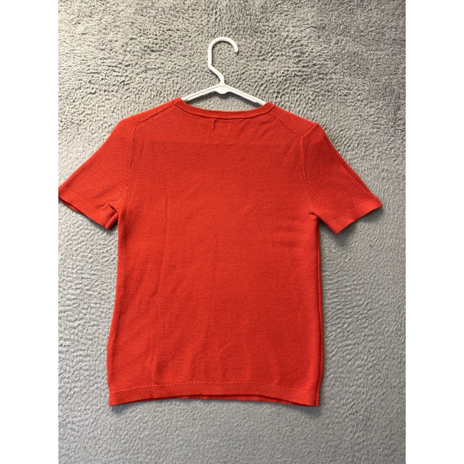 Vintage J Crew Women's Shirt Top Small S Red Round Neck Short Sleeve Casual Spring Summer Size S / US 4 / IT 40 - 5 Thumbnail