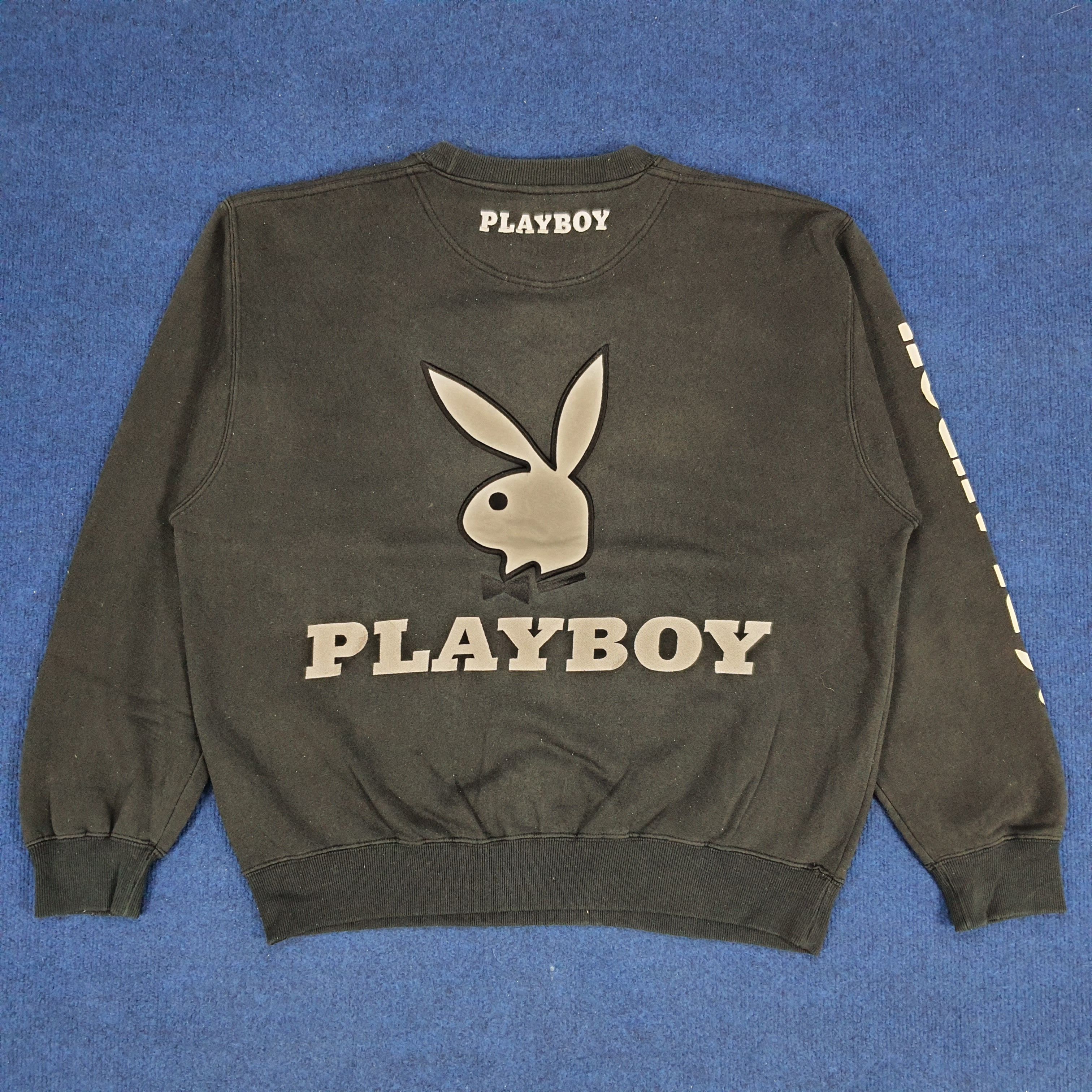 Playboy × Vintage Vintage PLAYBOY Big Logo Spell Out Sweatshirt Size US L / EU 52-54 / 3 - 1 Thumbnail
