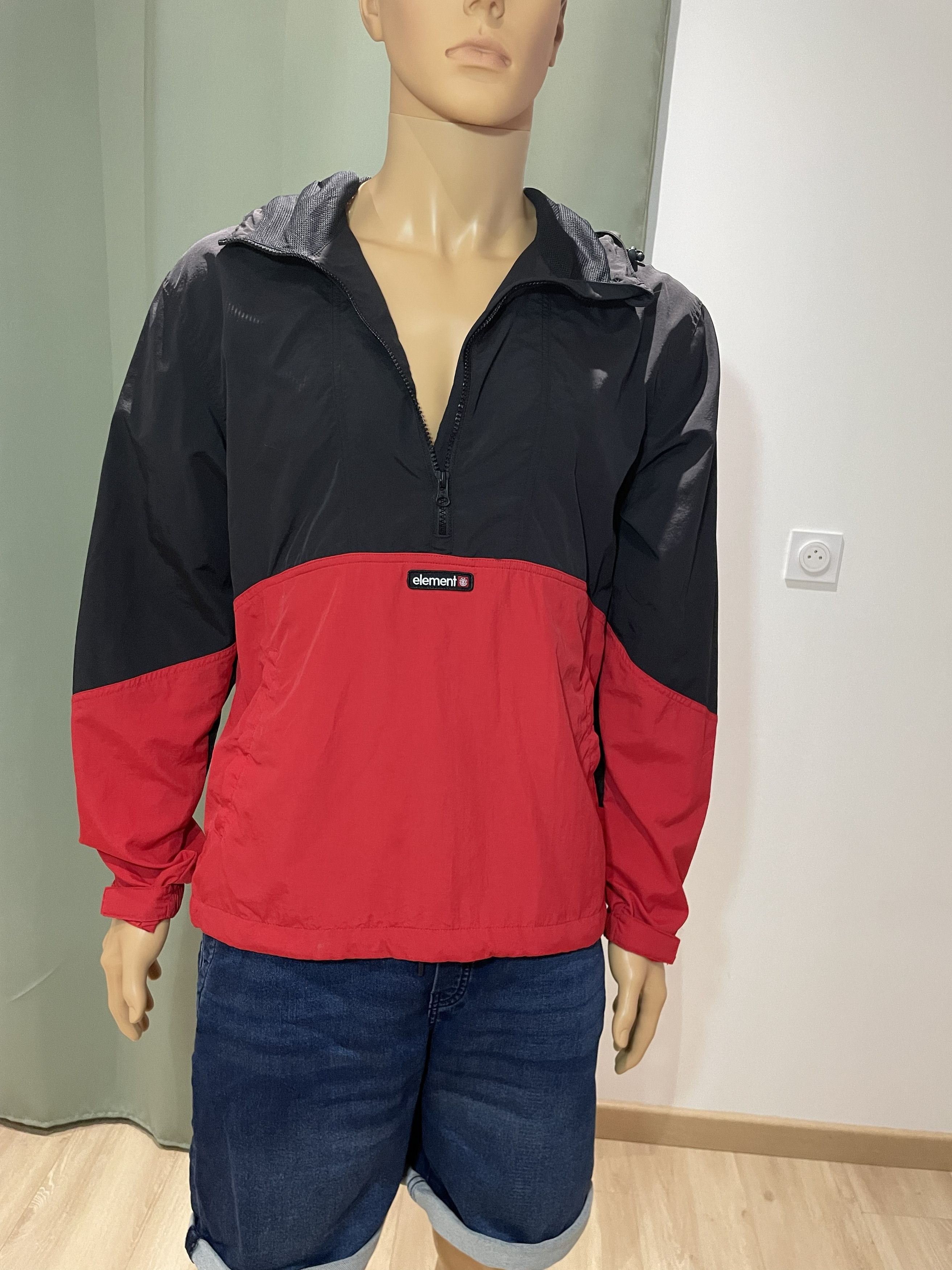 Element ELEMENT Colorblock Windbreaker Anorak - Black/Red - Small Size US S / EU 44-46 / 1 - 3 Thumbnail