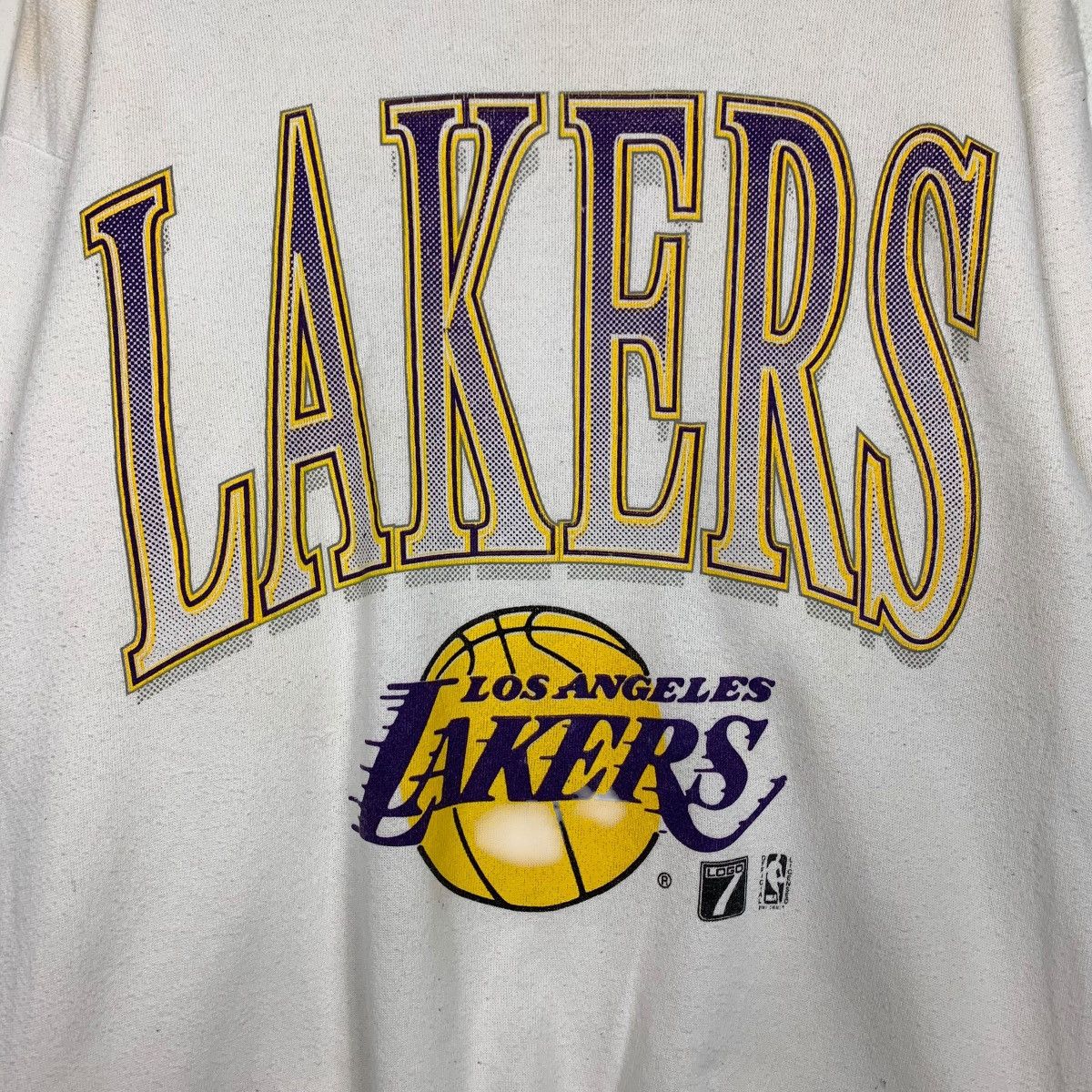 Tultex LOS ANGELES LAKERS Big Logo Sweatshirts Nba Logo 7 #2018-C88 Size US L / EU 52-54 / 3 - 7 Thumbnail