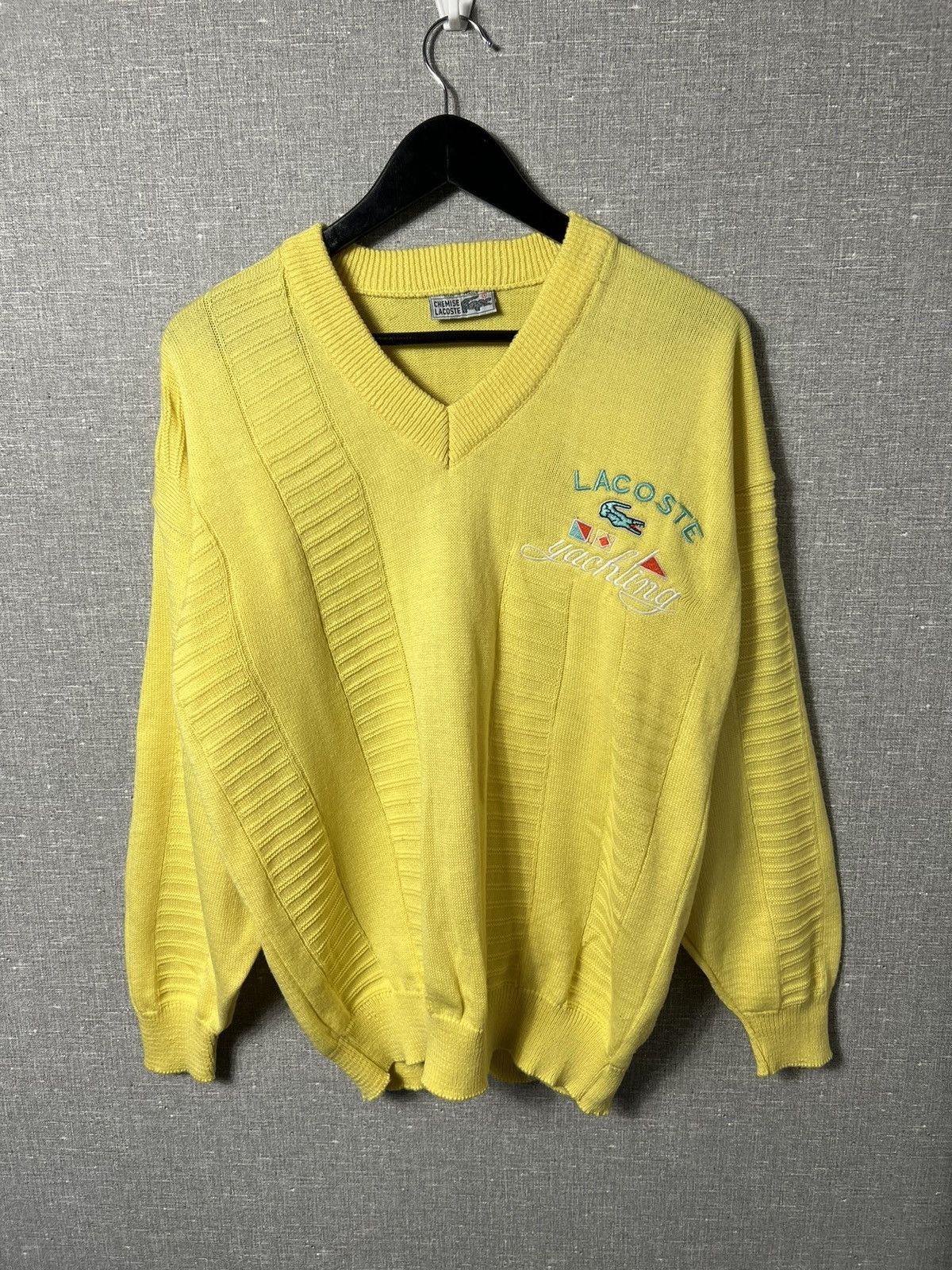 Lacoste Vintage Lacoste Chemise Yachting Sweater Jumper Sweater Size US M / EU 48-50 / 2 - 1 Thumbnail