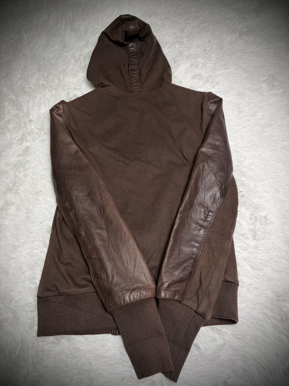 If Six Was Nine Rare Custom Culture hybrid leather jacket Size US XXS / EU 40 - 8 Thumbnail