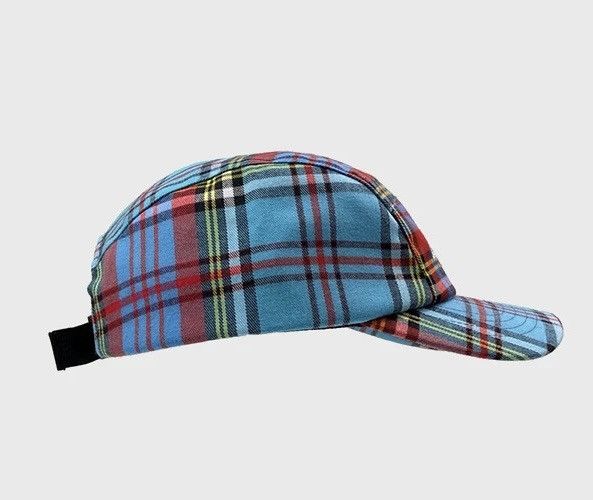 Japanese Brand Retro punk y2k colourful check plaid tartan cap hat Size ONE SIZE - 2 Thumbnail