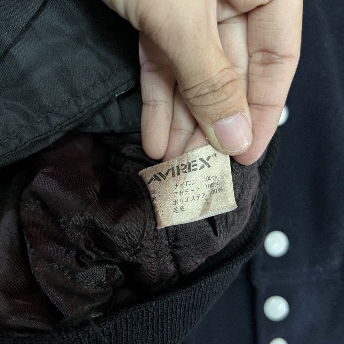 Avirex 🔥 VINTAGE AVIREX US AIR FORCE FUR HOODIE BOMBER JACKET Size US L / EU 52-54 / 3 - 15 Thumbnail