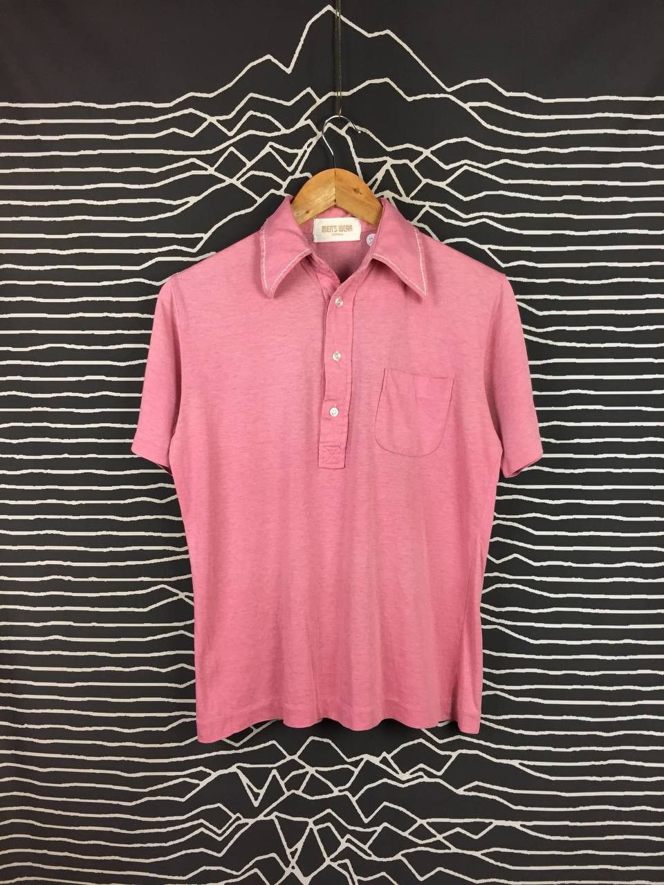 Vintage Vtg 70s 80s Men's Wear Original Retro Mod Style Polo Shirt Size US M / EU 48-50 / 2 - 2 Thumbnail