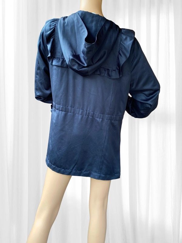 Joie Lightweight Jacket with Ruffles and Hood Size L / US 10 / IT 46 - 2 Thumbnail