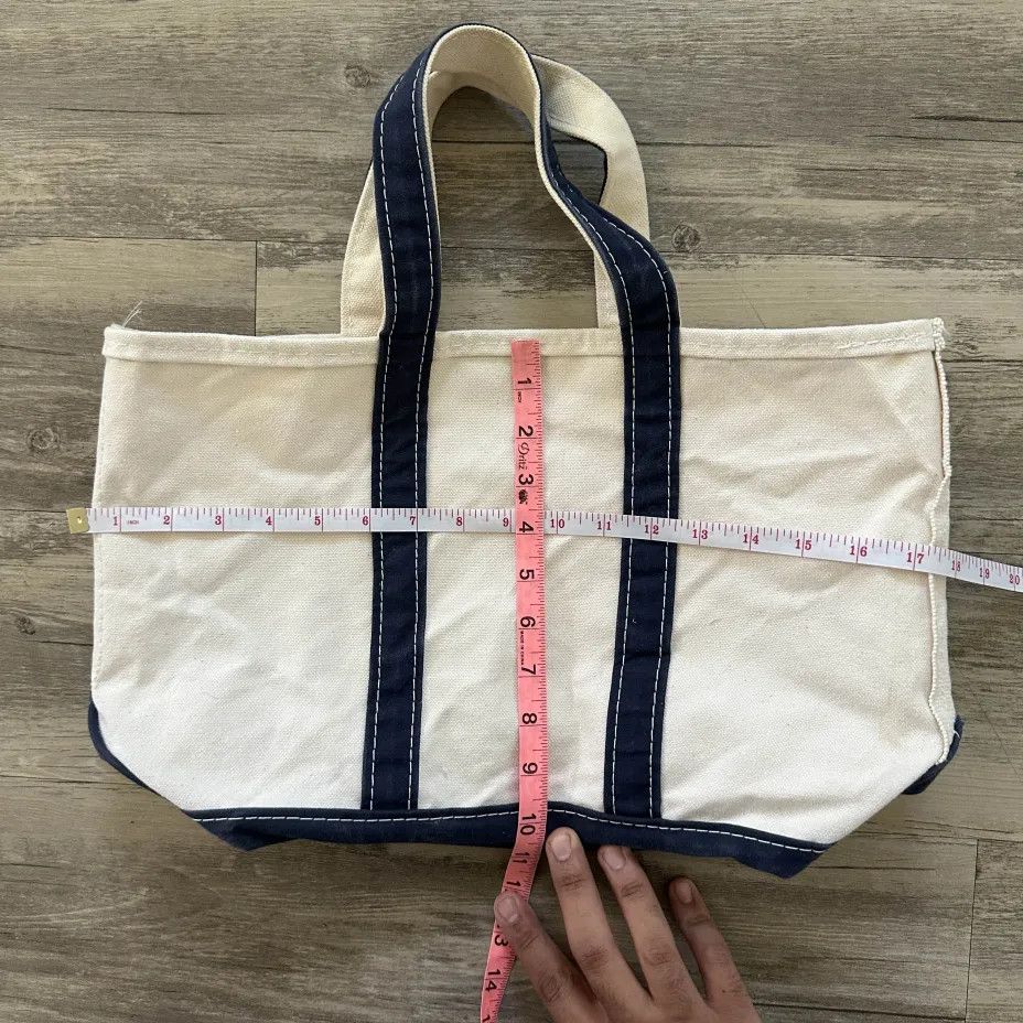 L.L. Bean Vintage L.L. Bean Boat And Tote Blue Canvas Tote Bag Size ONE SIZE - 5 Thumbnail