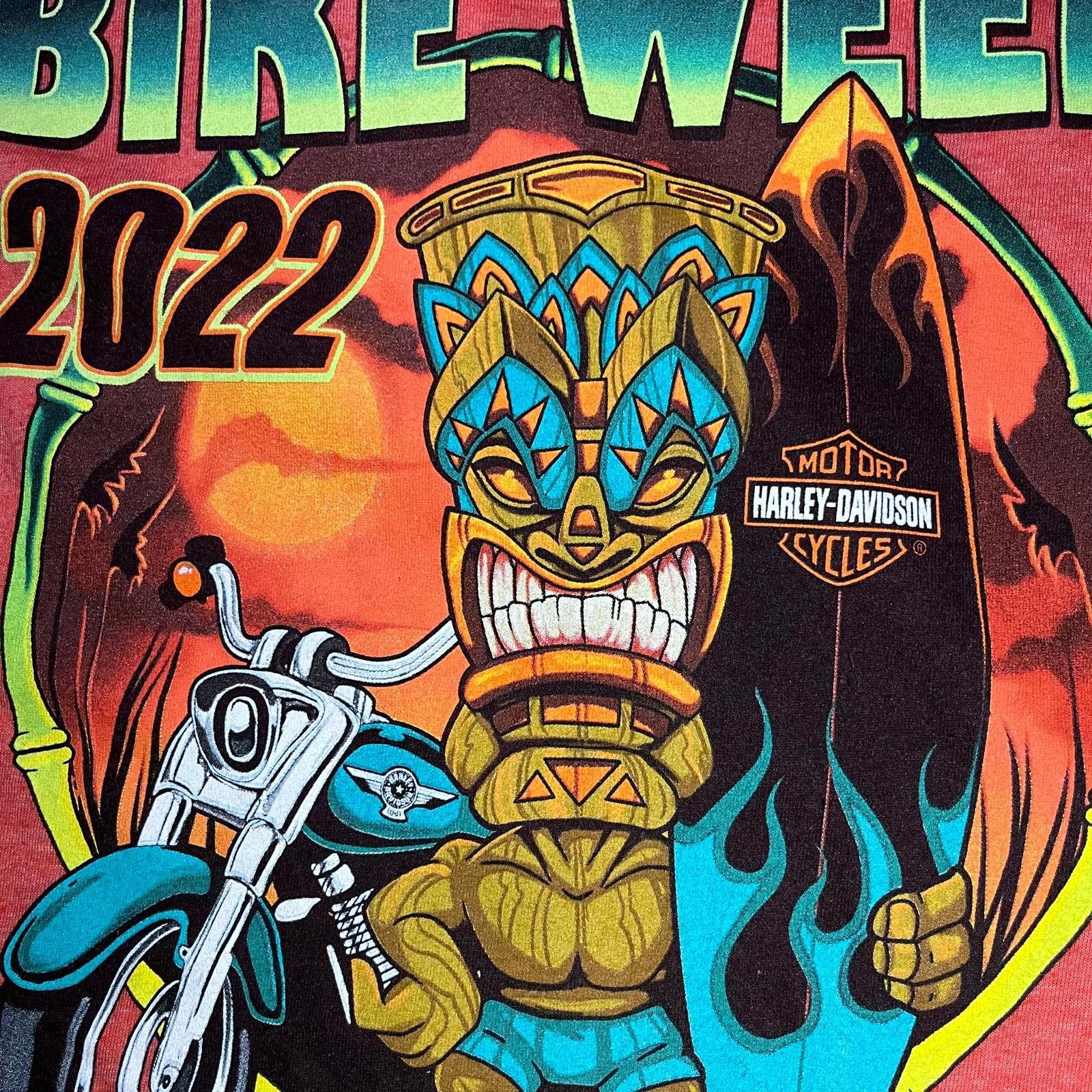 Harley Davidson 🌴 Harley-Davidson Tiki Tee – Size XXXL Size US XXL / EU 58 / 5 - 6 Thumbnail