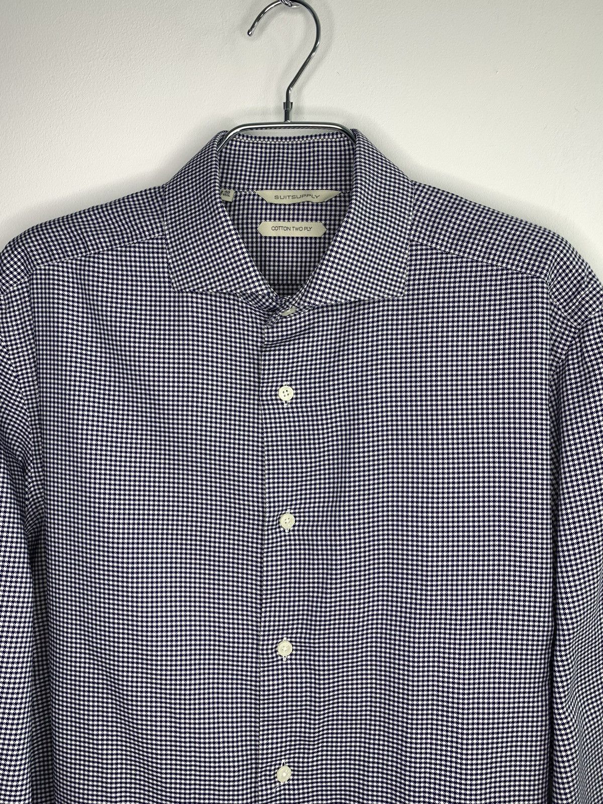 Designer × Suitsupply Suitsupply Cotton Two Ply Shirt Size US M / EU 48-50 / 2 - 1 Thumbnail