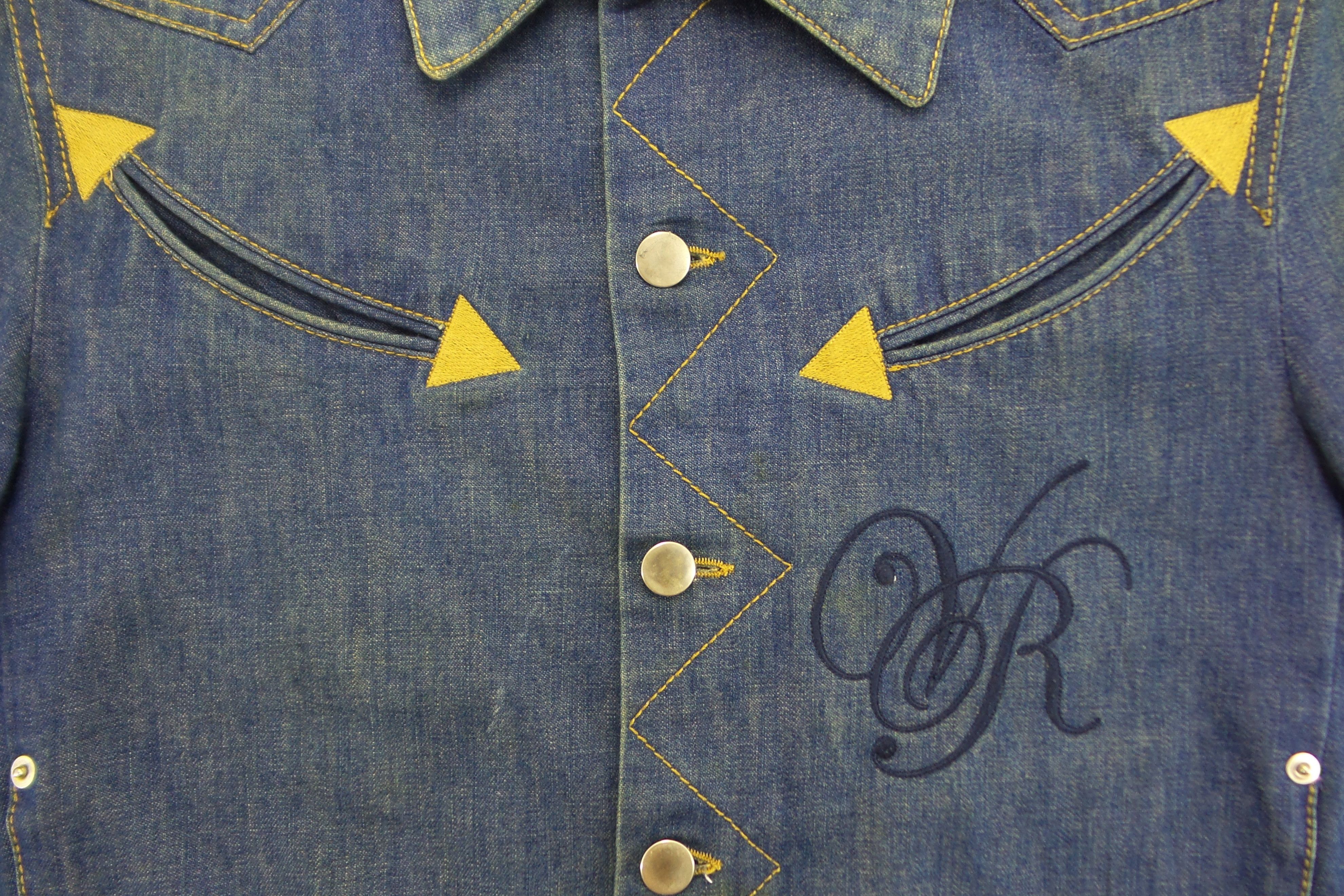 Viktor & Rolf Viktor & Rolf 'Monsieur' Western Design Denim Jackets Size XL / US 12-14 / IT 48-50 - 3 Thumbnail