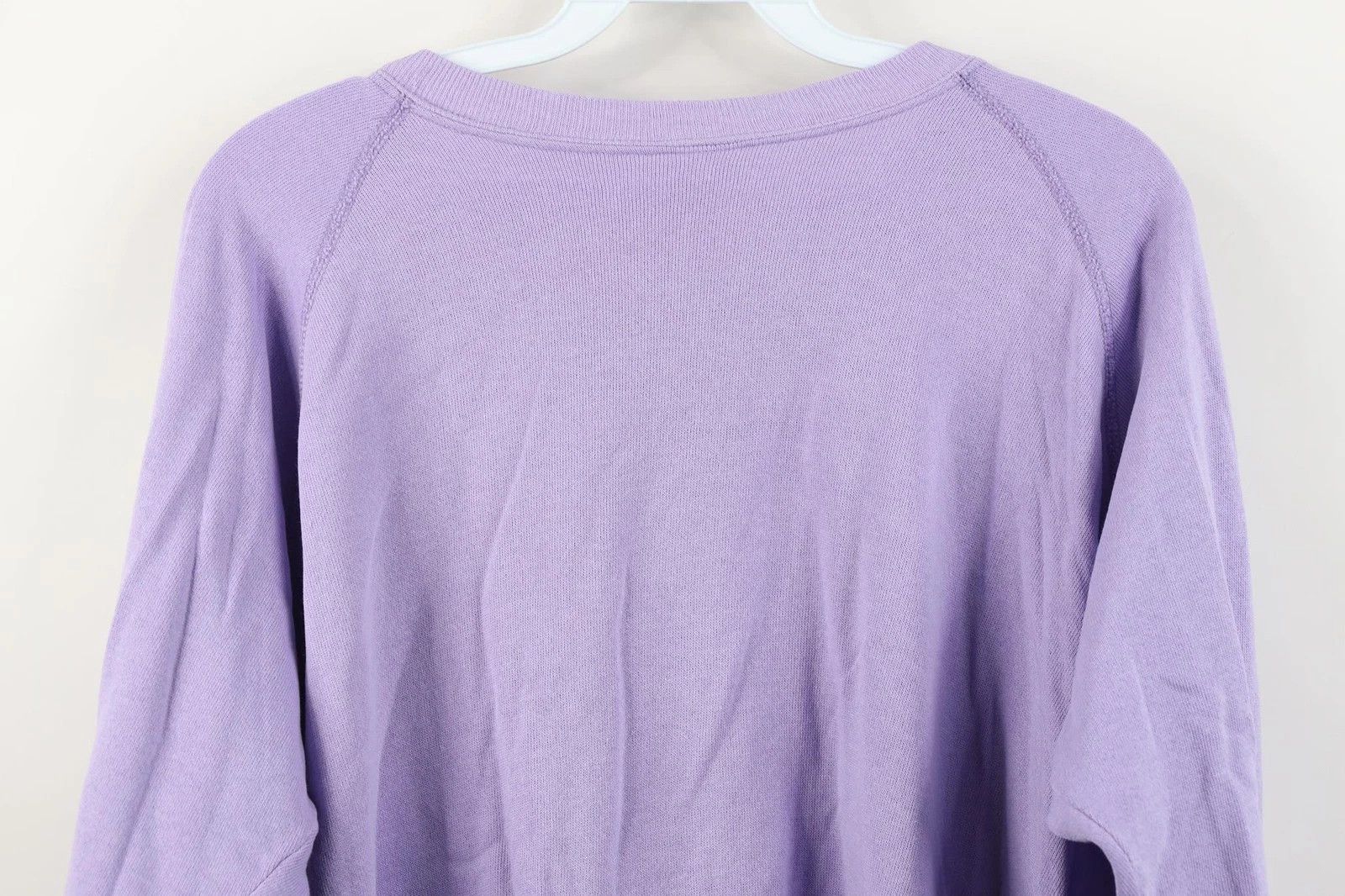 Vintage Vintage 70s 80s Streetwear Blank Raglan Sweatshirt Lilac USA Size L / US 10 / IT 46 - 11 Thumbnail
