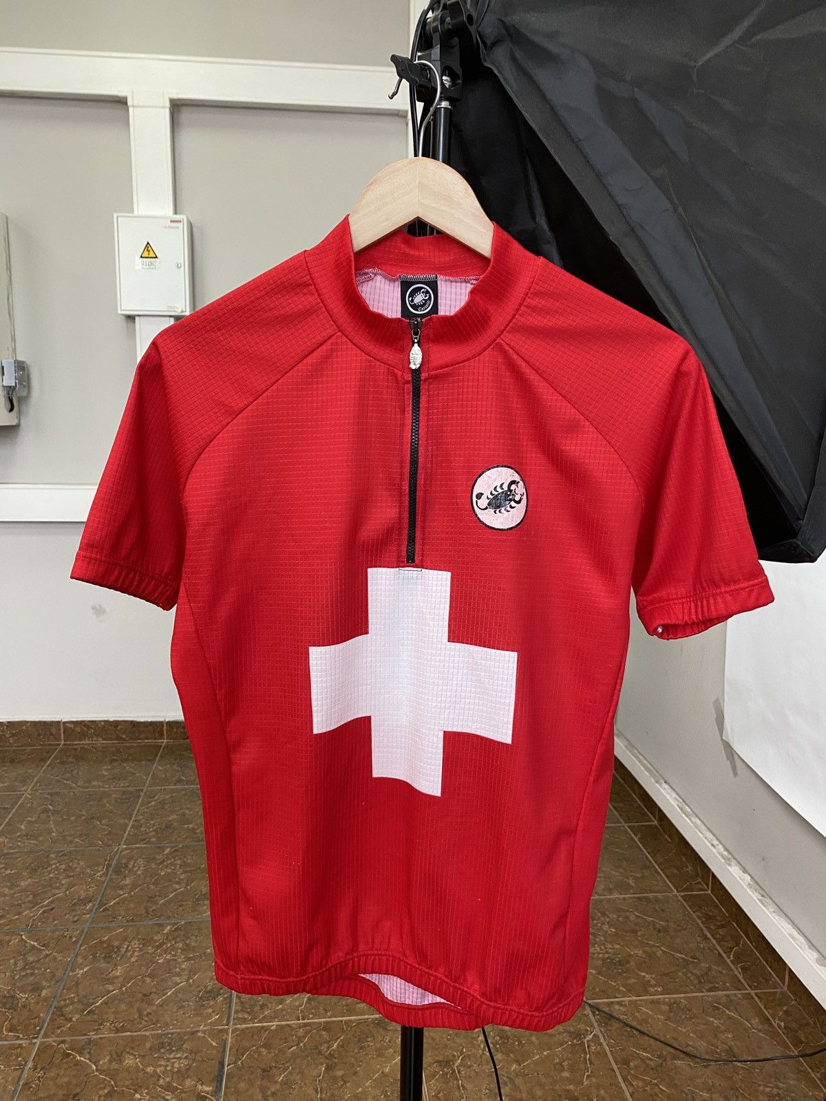 Motorola 🇨🇭 Vintage 90s Castelli Switzerland Cycling Jersey Y2K Rare Size US M / EU 48-50 / 2 - 1 Thumbnail