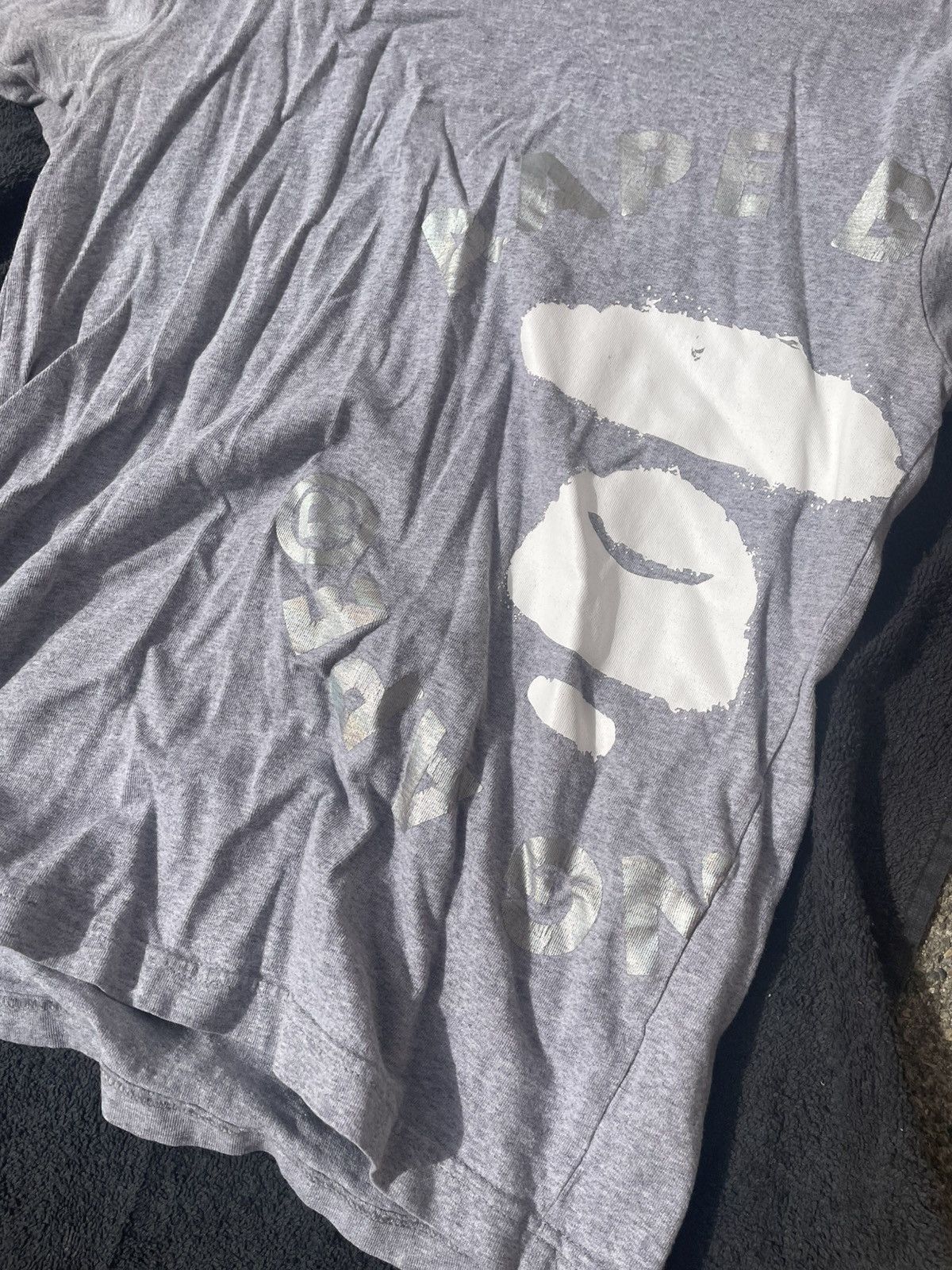 Aape × Bape Grey “Aape Shirt” By Bathing Ape Size US M / EU 48-50 / 2 - 3 Thumbnail