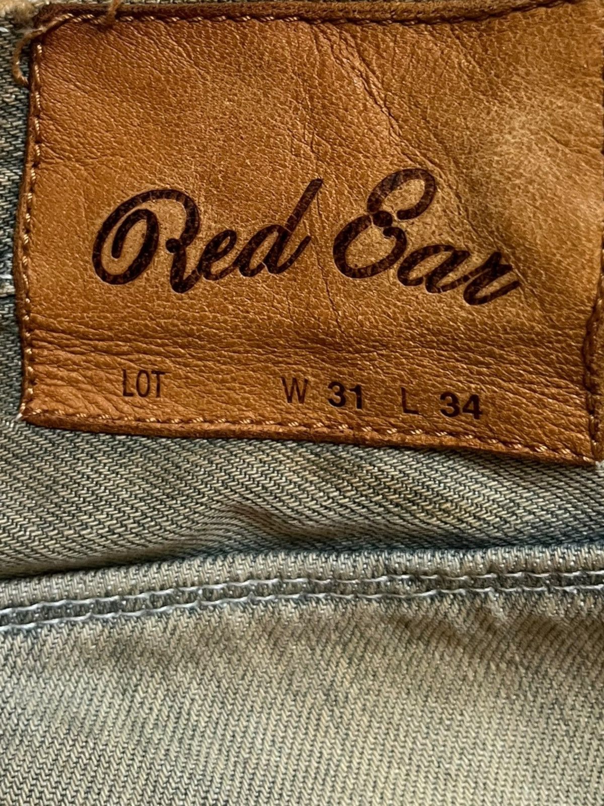 Paul Smith Red Ear Vintage Red Ear Button Fly Sick Mud Wash Loose Jeans Size US 31 - 8 Thumbnail