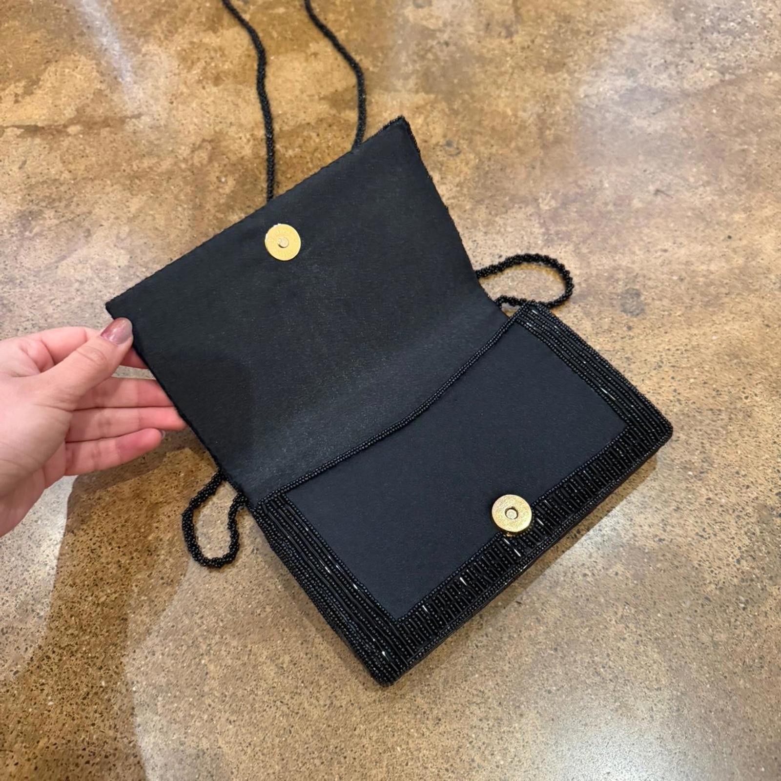 Other Vintage Black Beaded Crossbody Bag Size ONE SIZE - 3 Thumbnail