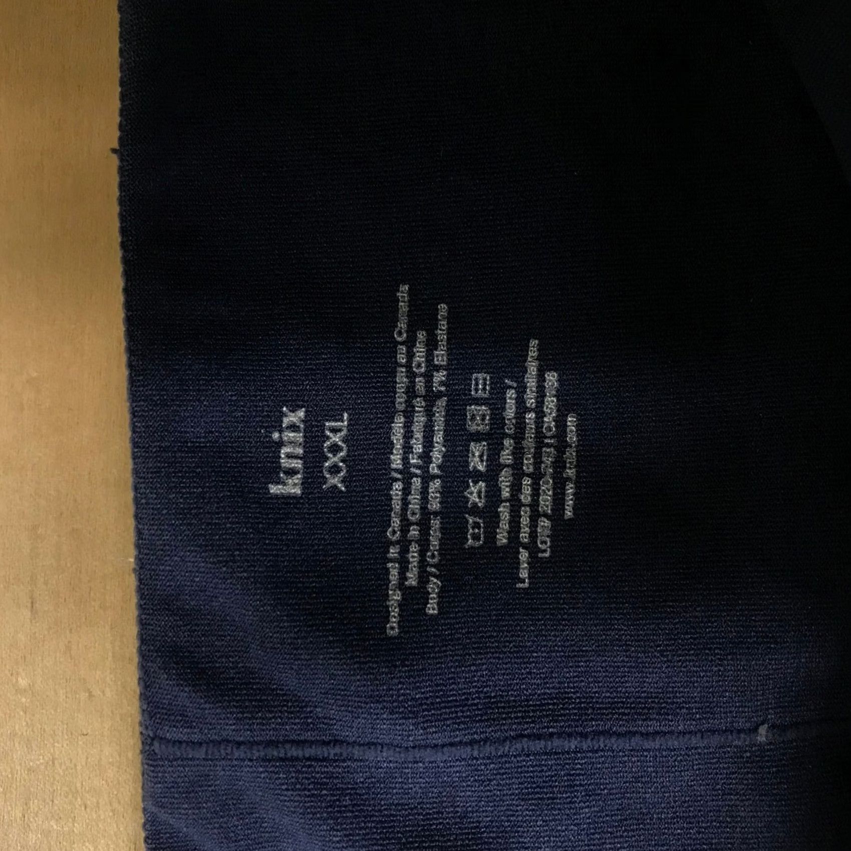 Vintage Knix Navy Blue Seamless High Waisted Leggings Plus Size 3X Tapered Leg Activewear Womens Size 40" / US 18 - 7 Thumbnail