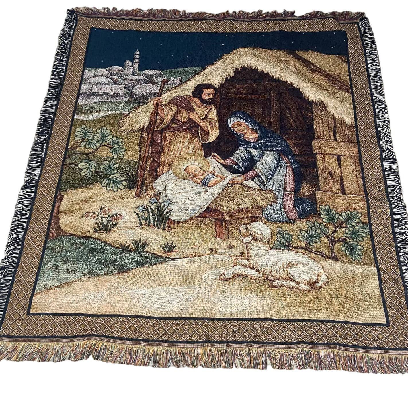 Supreme Jesus Nativity Scene Blanket Grailed