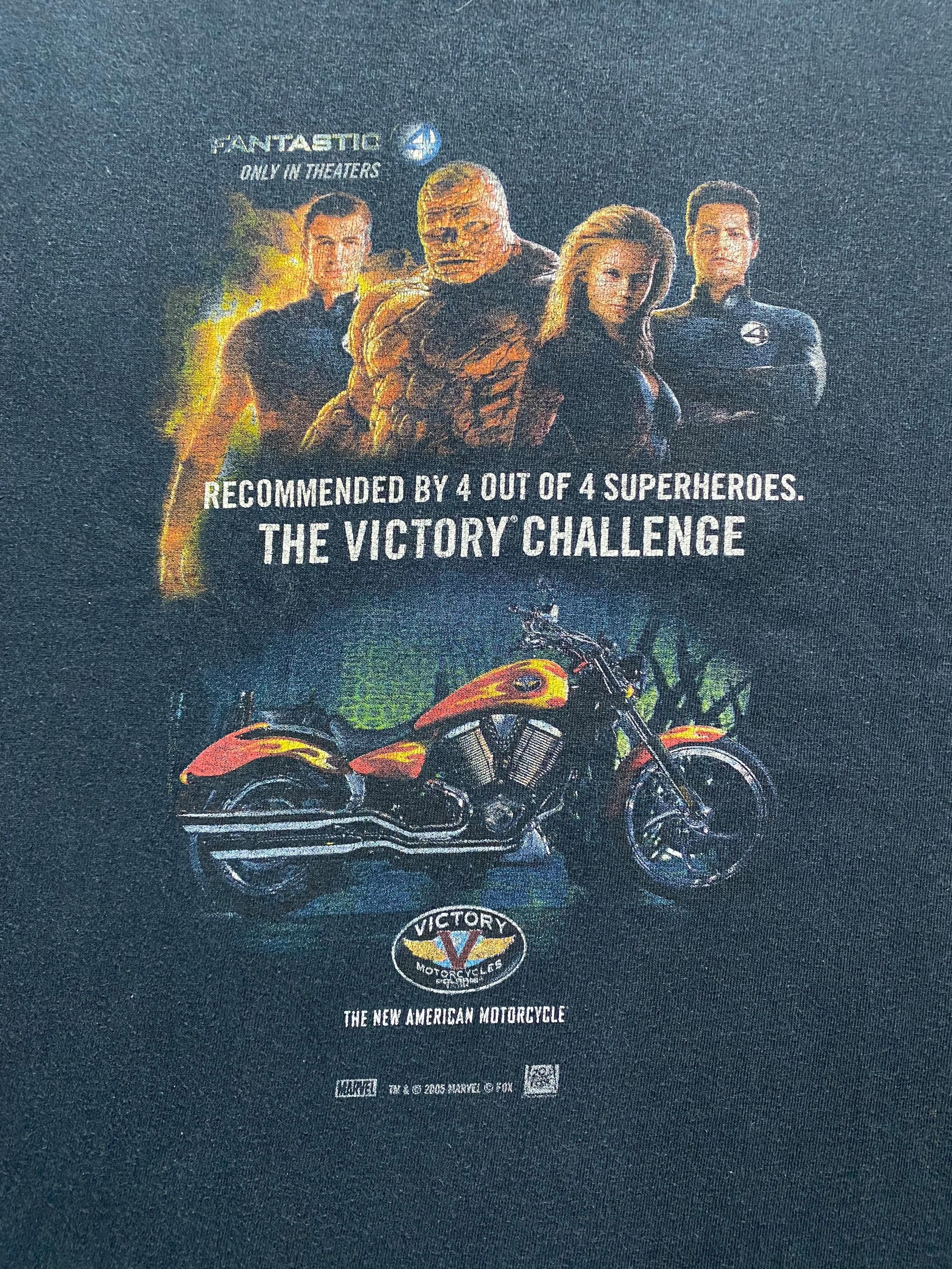 Marvel Comics Victory Motorcycle x Fantastic Four Marvel Promo Tee 2005 Size US XL / EU 56 / 4 - 5 Thumbnail