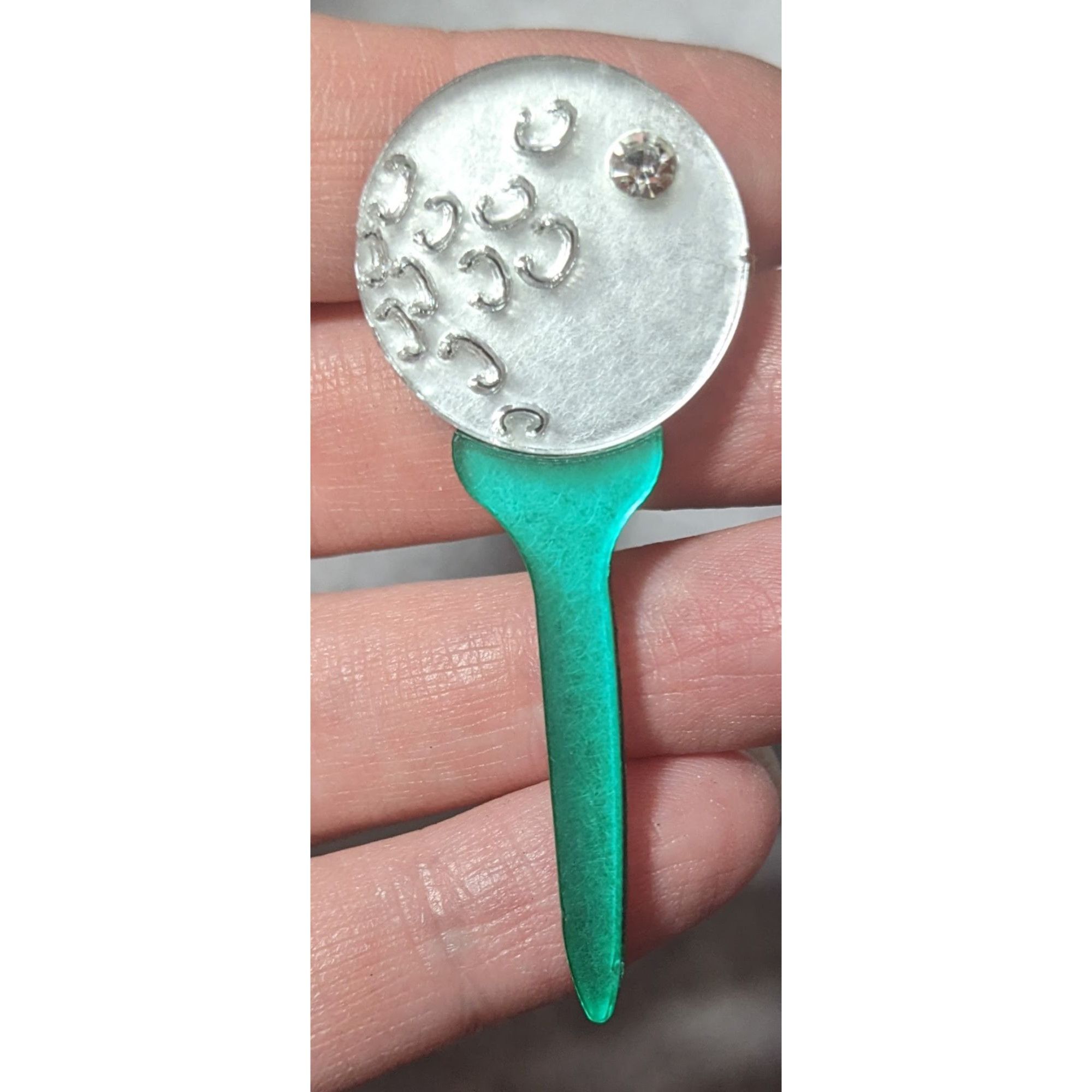 Other Unique Green And Silver Tone Fashion Brooch Size ONE SIZE - 3 Thumbnail