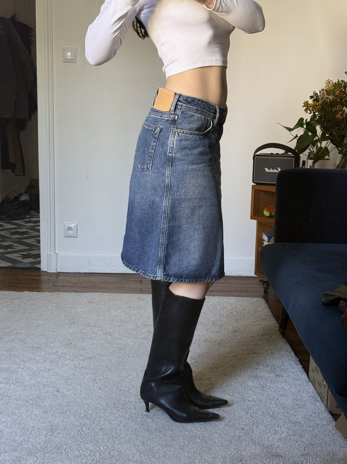 Acne Studios Acne studios bla konst denim blue midi skirt Size 26" / US 2 / IT 38 - 2 Thumbnail