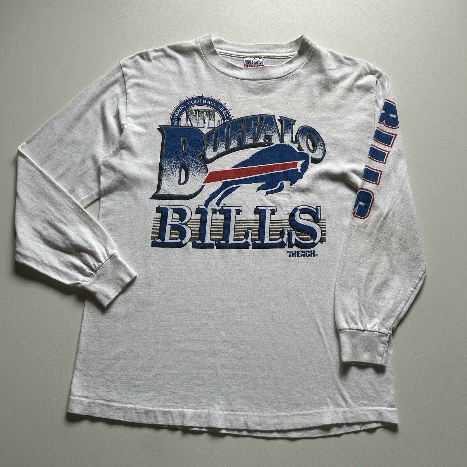 NFL × Vintage Vintage Buffalo Bills Shirt Long Sleeve Large 90s NFL Trench Size US L / EU 52-54 / 3 - 1 Thumbnail