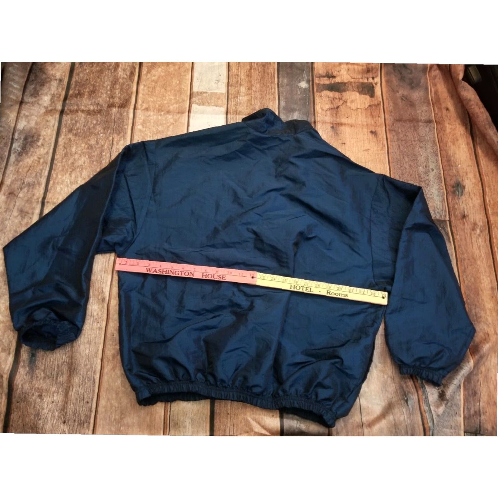 Adidas VINTAGE 90s Adidas Lightweight Navy Blue Windbreaker Jacket Mens XL Size US XL / EU 56 / 4 - 4 Thumbnail