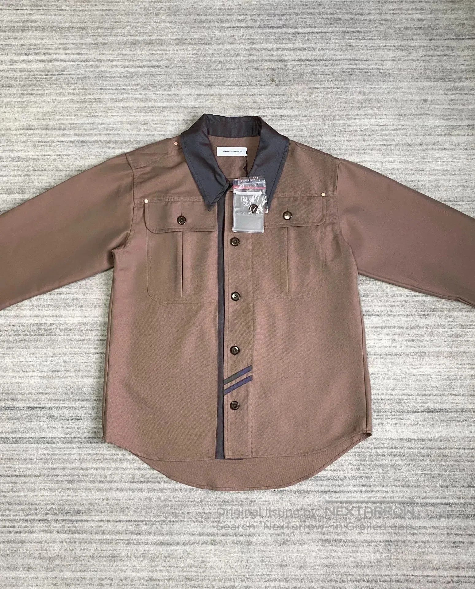 Kiko Kostadinov brown patchwork jacket by Kiko Kostadinov. Size US M / EU 48-50 / 2 - 2 Thumbnail