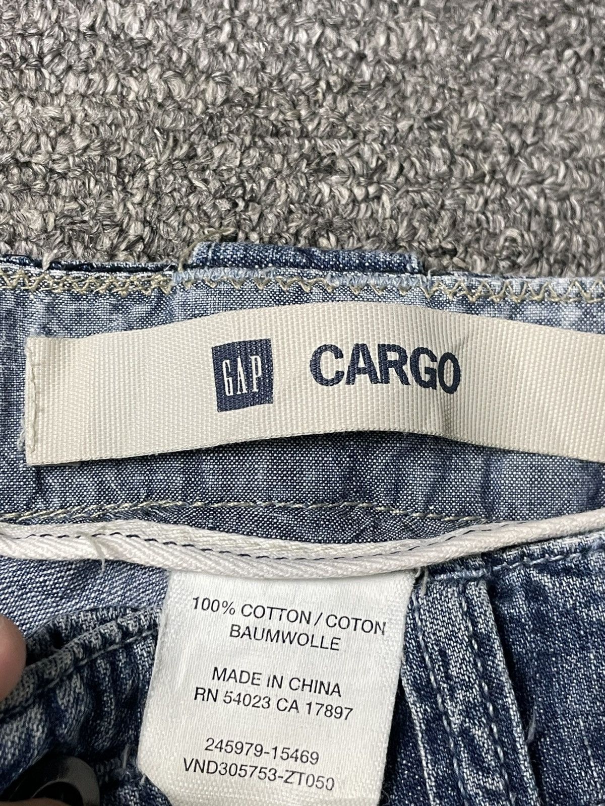 Gap × Vintage GAP Brand Three Quarter Cargo Jeans (62) Size US 30 / EU 46 - 7 Thumbnail