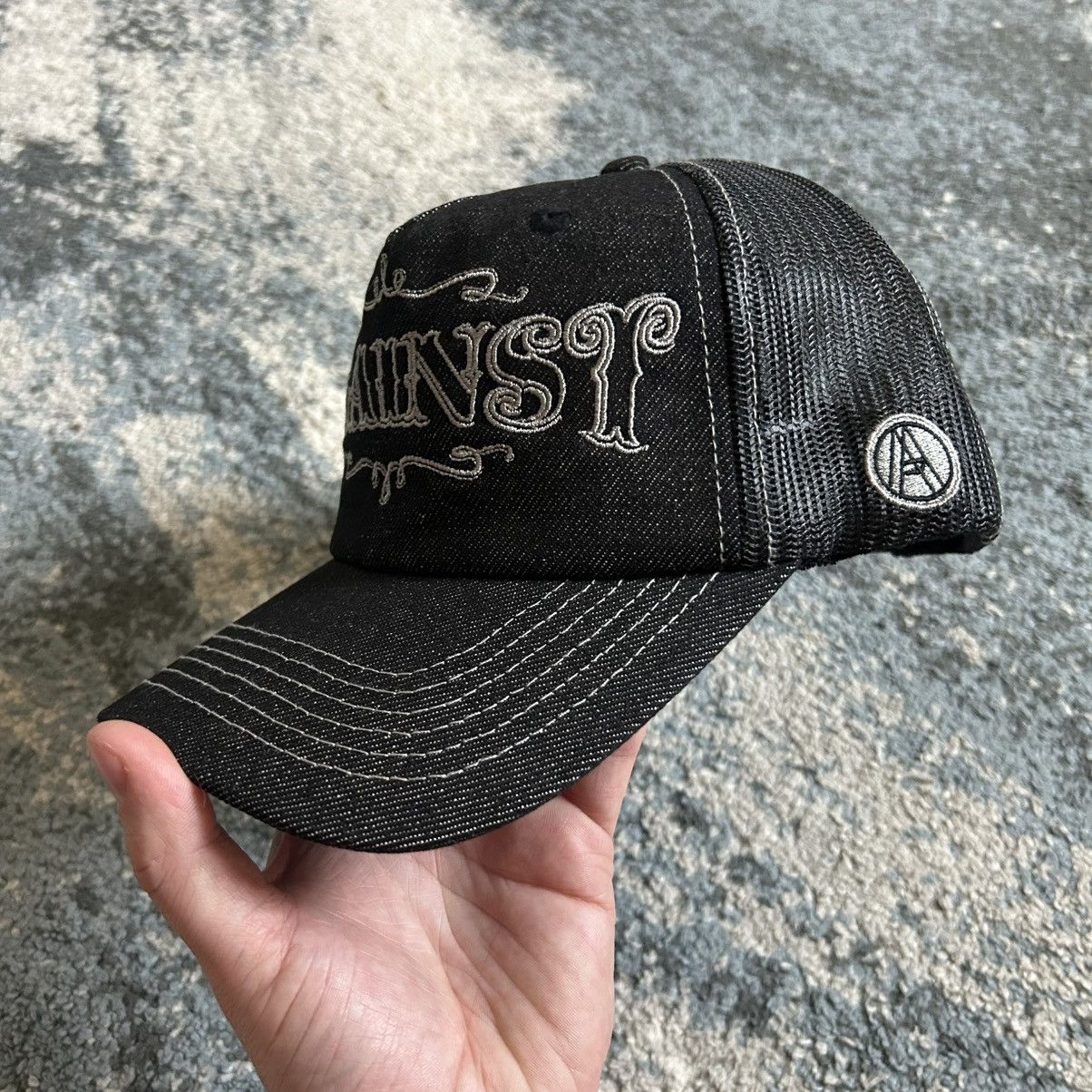 Vintage AGAiNST LAB MALAYSiA TATTOO DENiM TRUCKER CAP iNDiE SLEAZE Size ONE SIZE - 12 Thumbnail